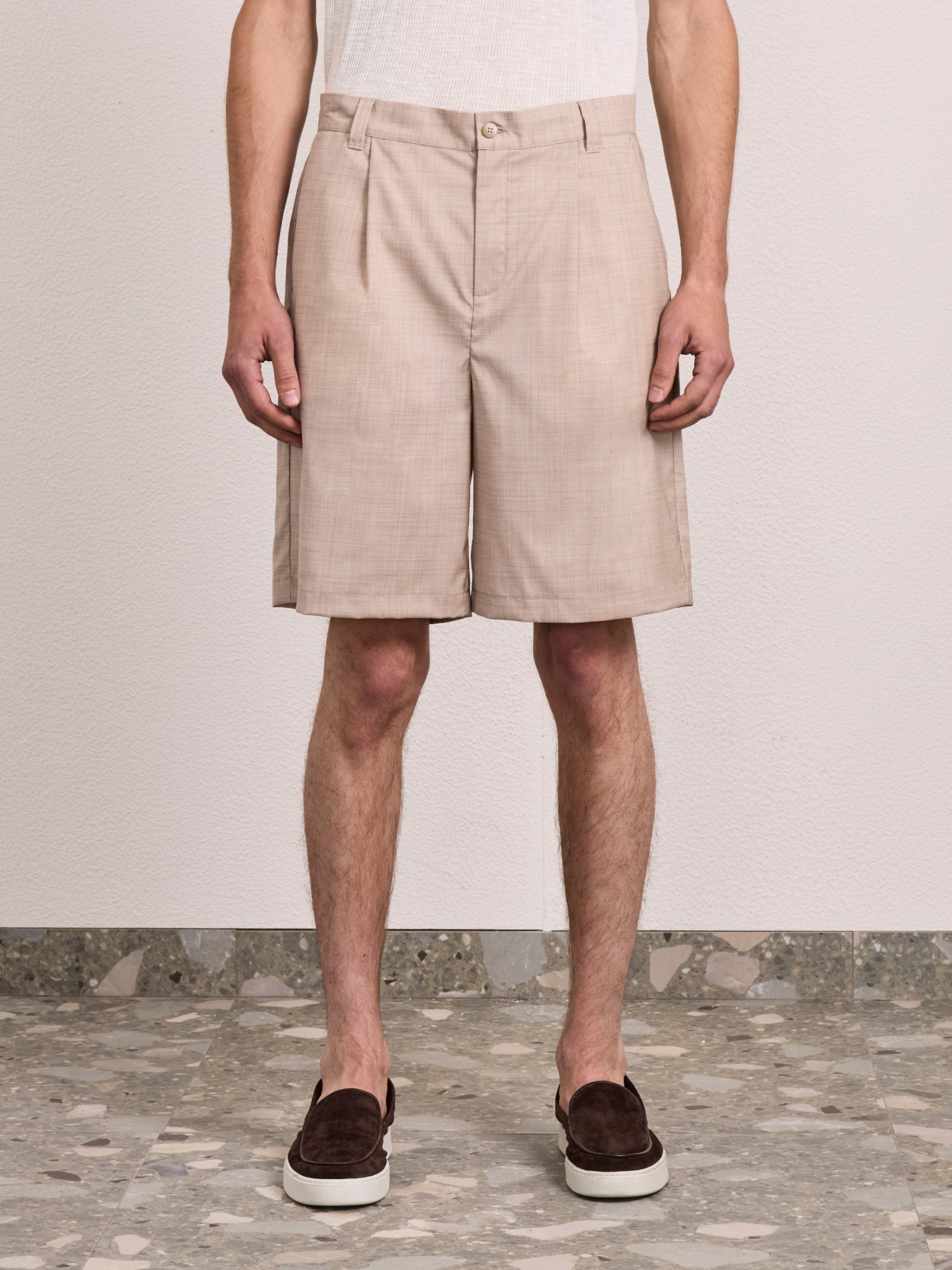 SERENO TROPICAL WOOL SHORTS