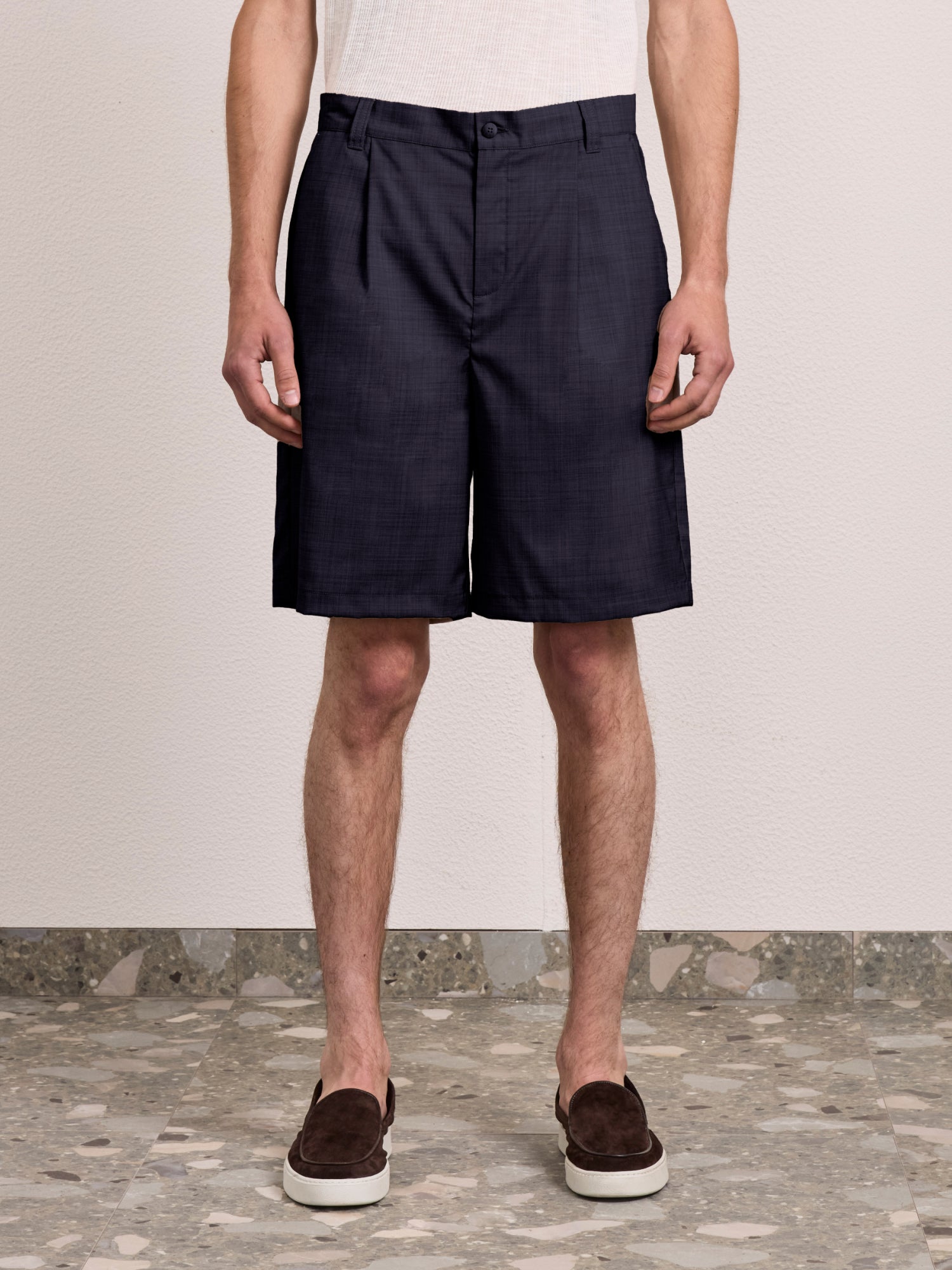 SERENO TROPICAL WOOL SHORTS