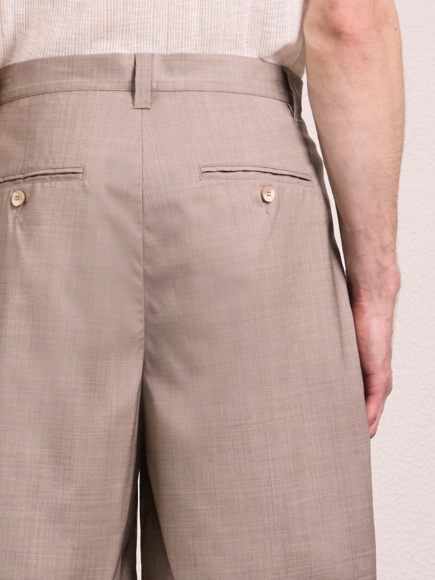 SERENO TROPICAL WOOL SHORTS