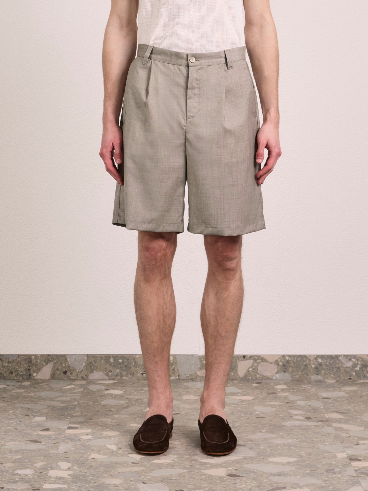 SERENO TROPICAL WOOL SHORTS
