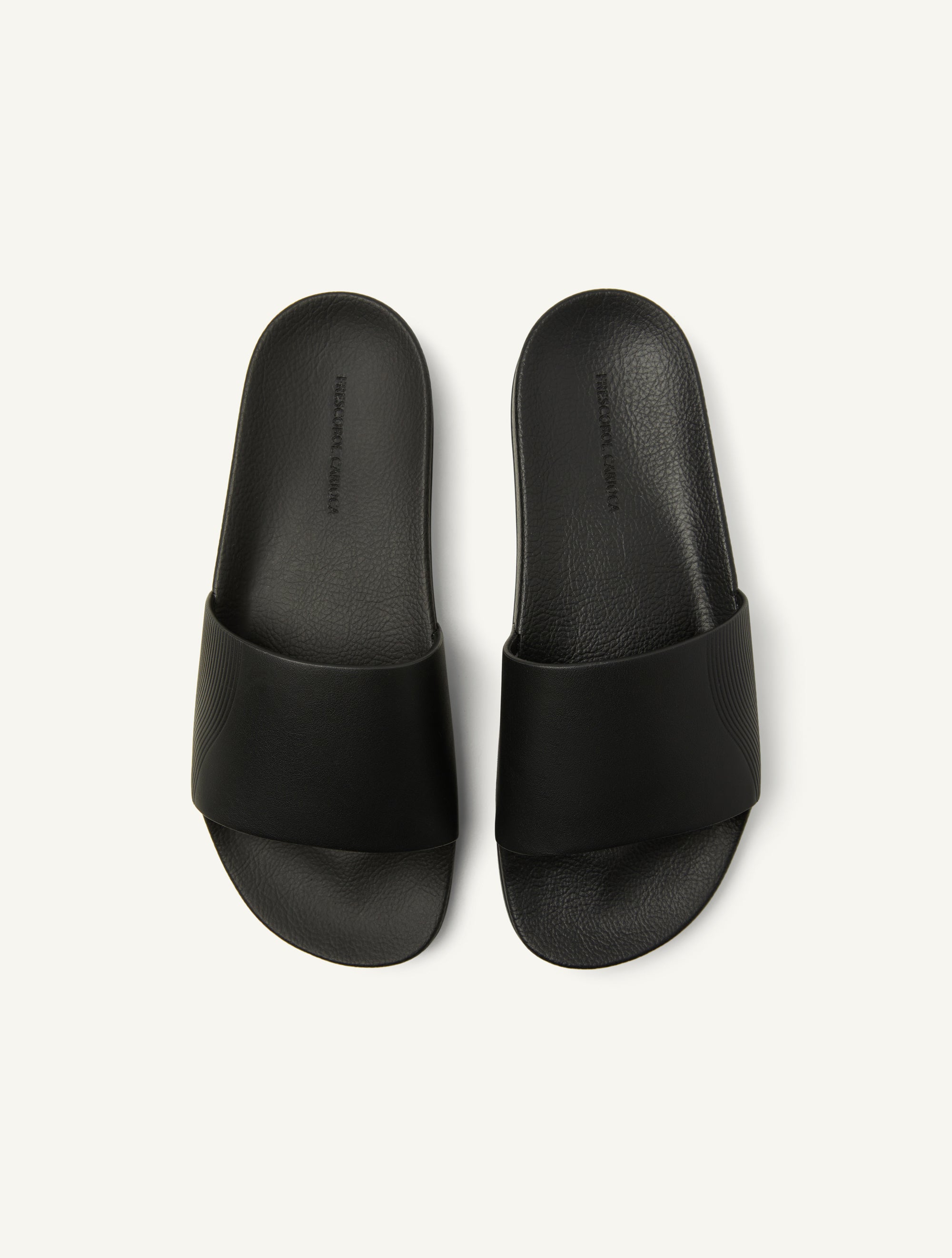 HUMBERTO LEATHER SLIDERS