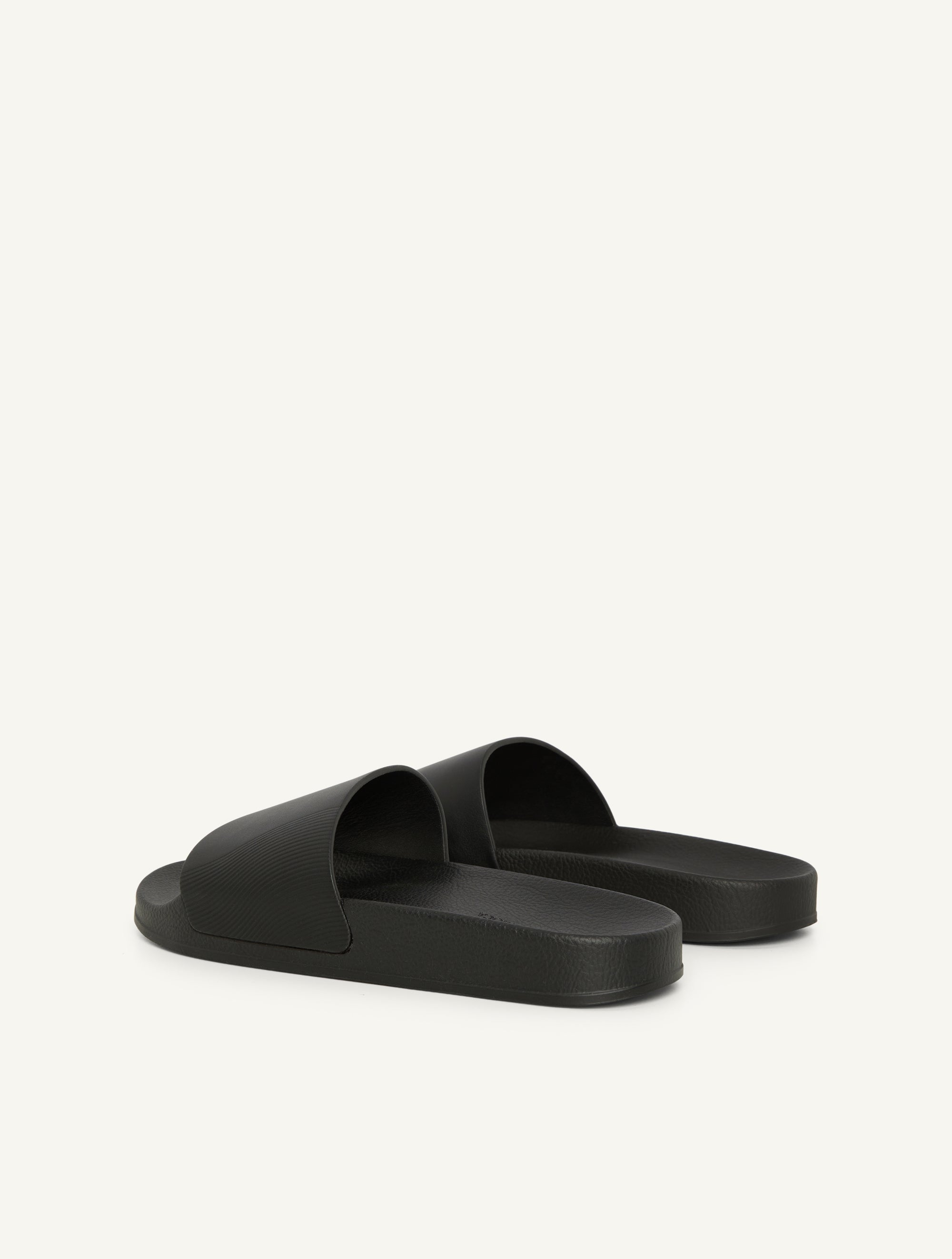 HUMBERTO LEATHER SLIDERS