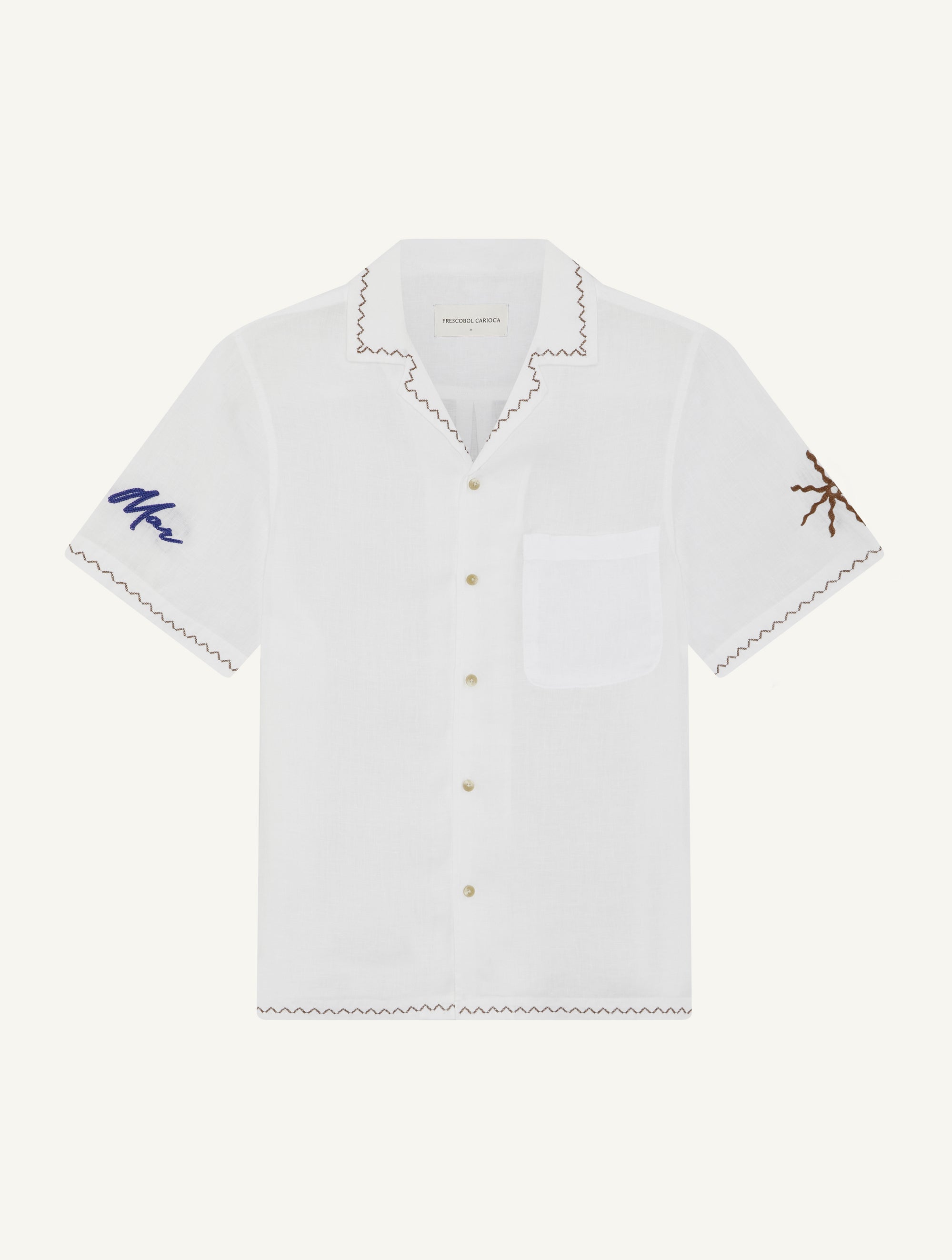 ALVES EMBROIDERED LINEN SHIRT
