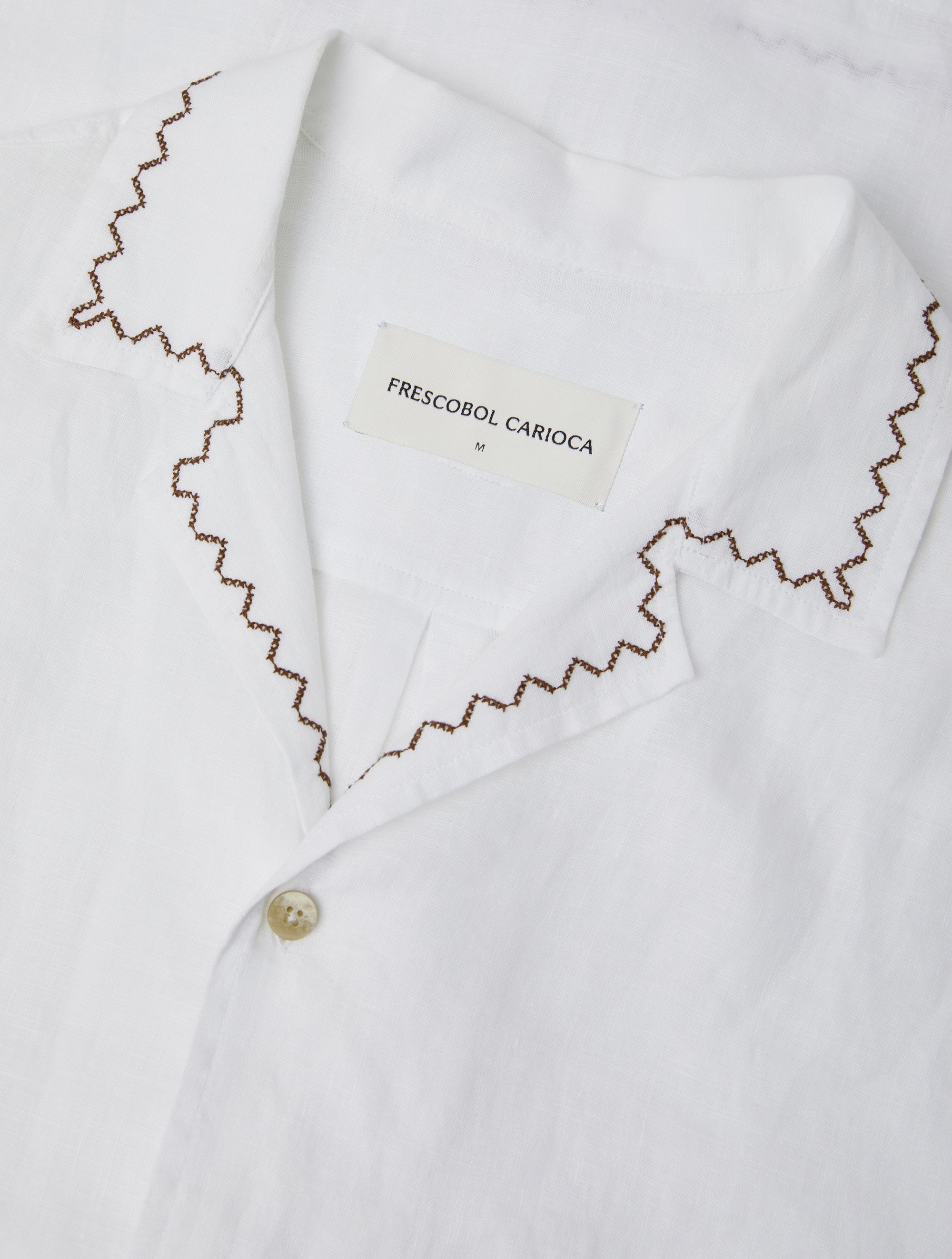 ALVES EMBROIDERED LINEN SHIRT
