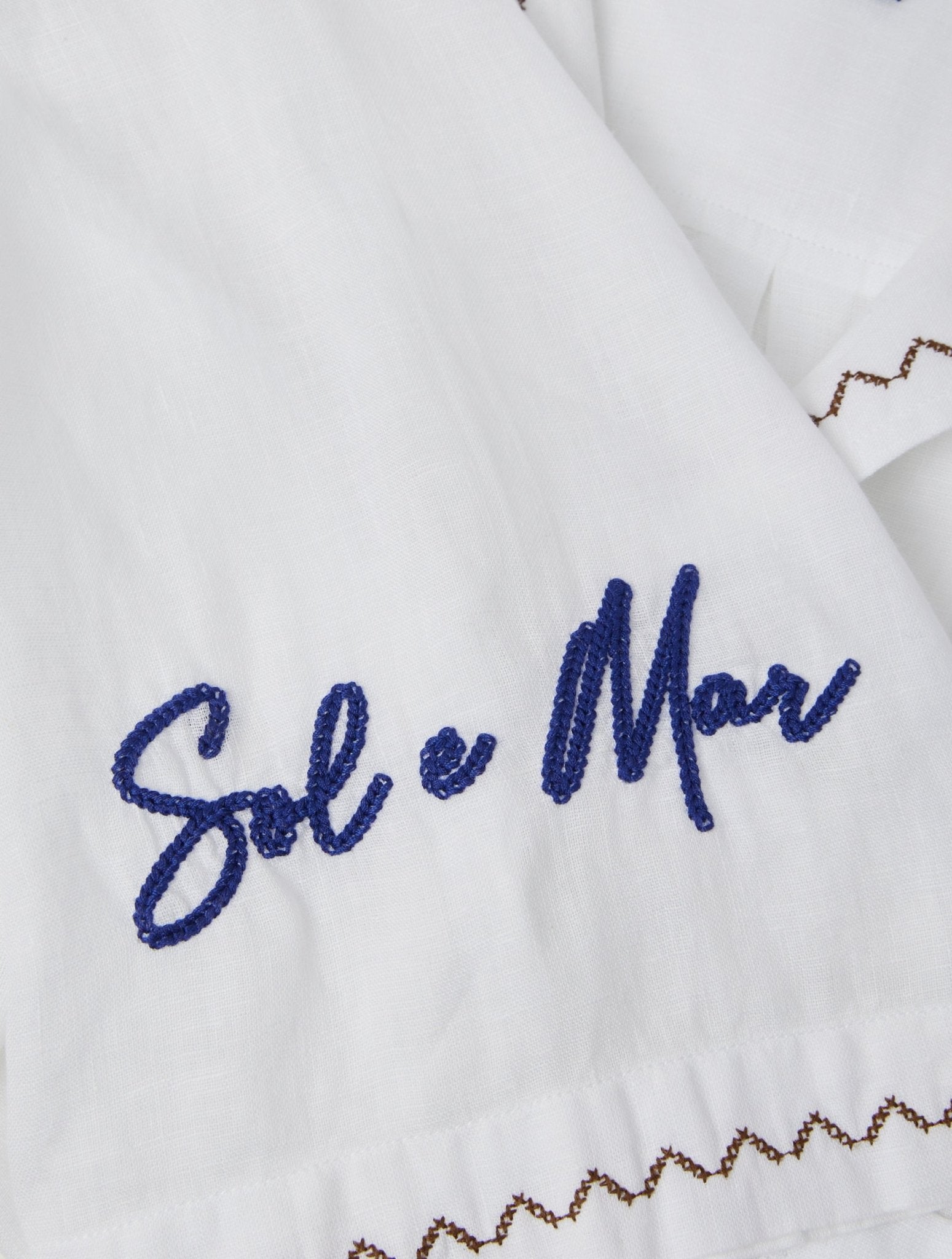 ALVES EMBROIDERED LINEN SHIRT - Frescobol Carioca