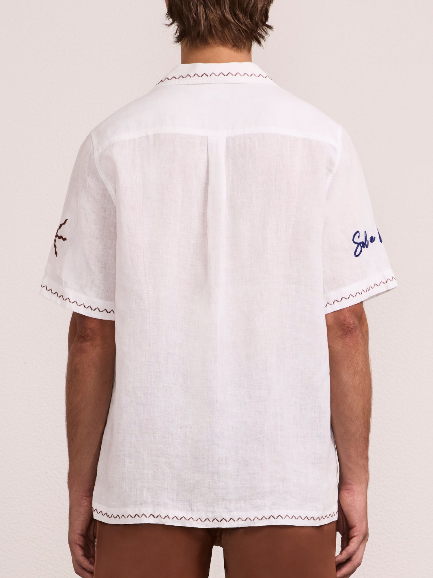 ALVES EMBROIDERED LINEN SHIRT