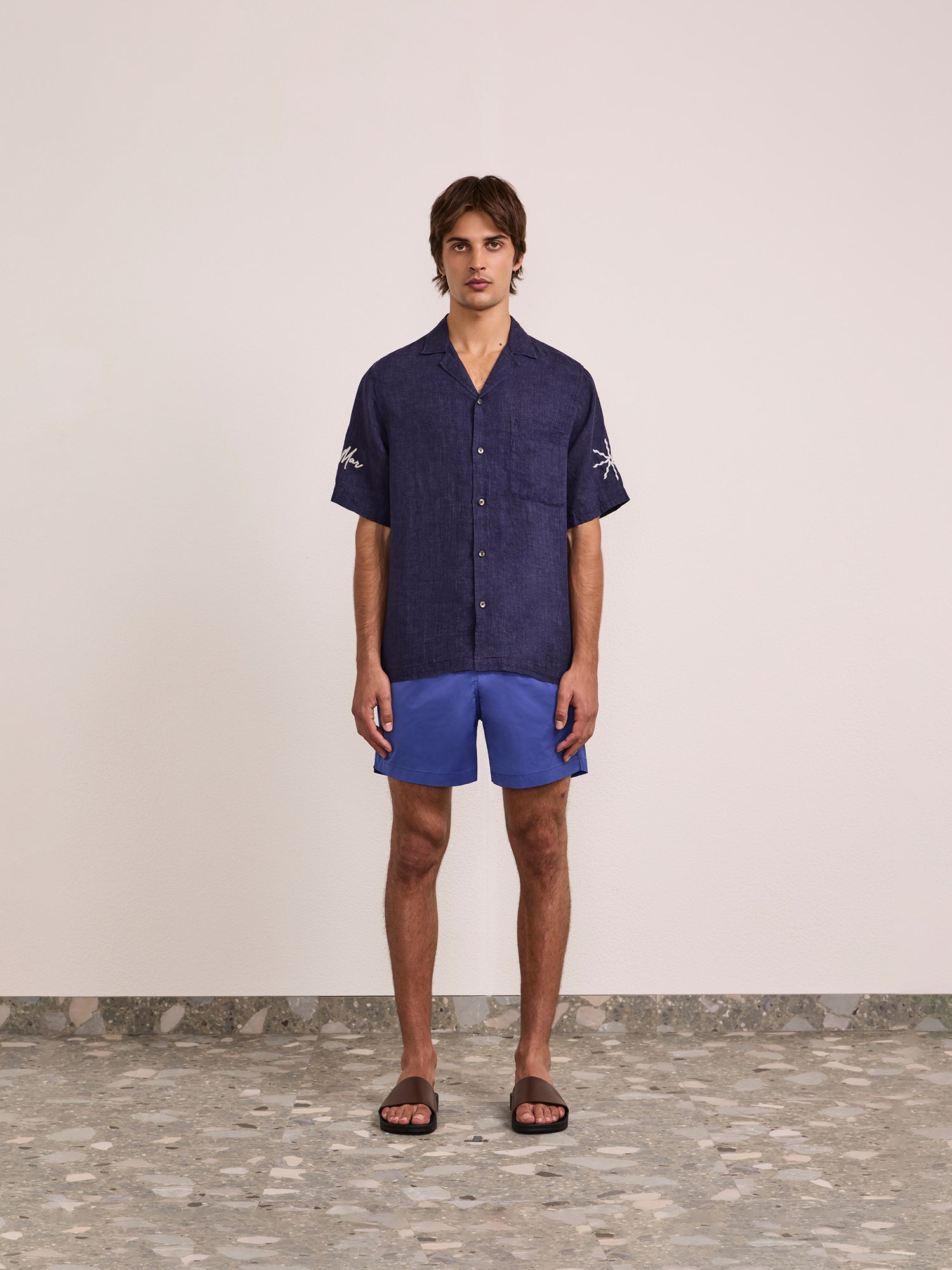 ALVES EMBROIDERED LINEN SHIRT