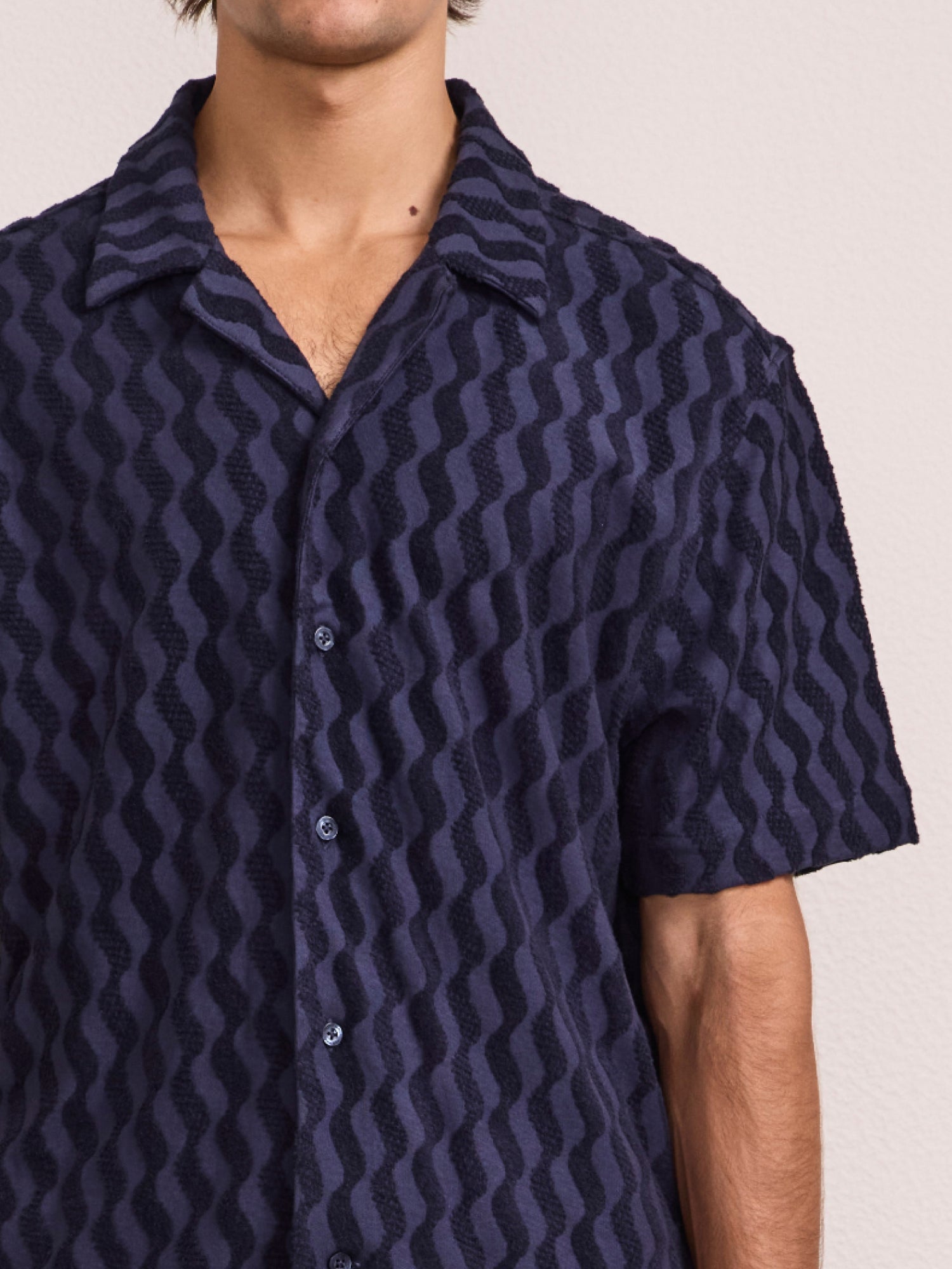 ROBERTO TERRY COTTON SHIRT