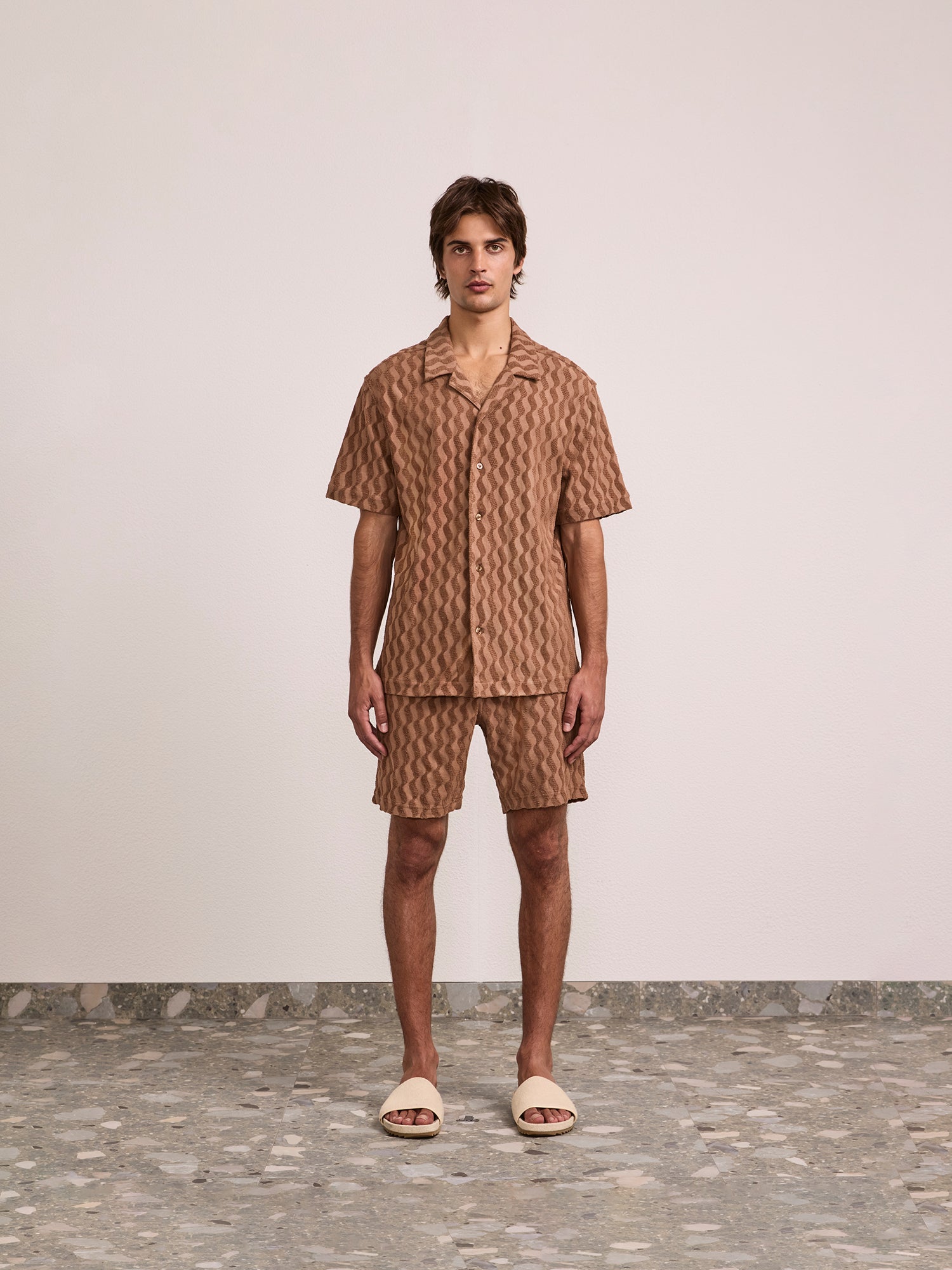 ROBERTO TERRY COTTON SHIRT