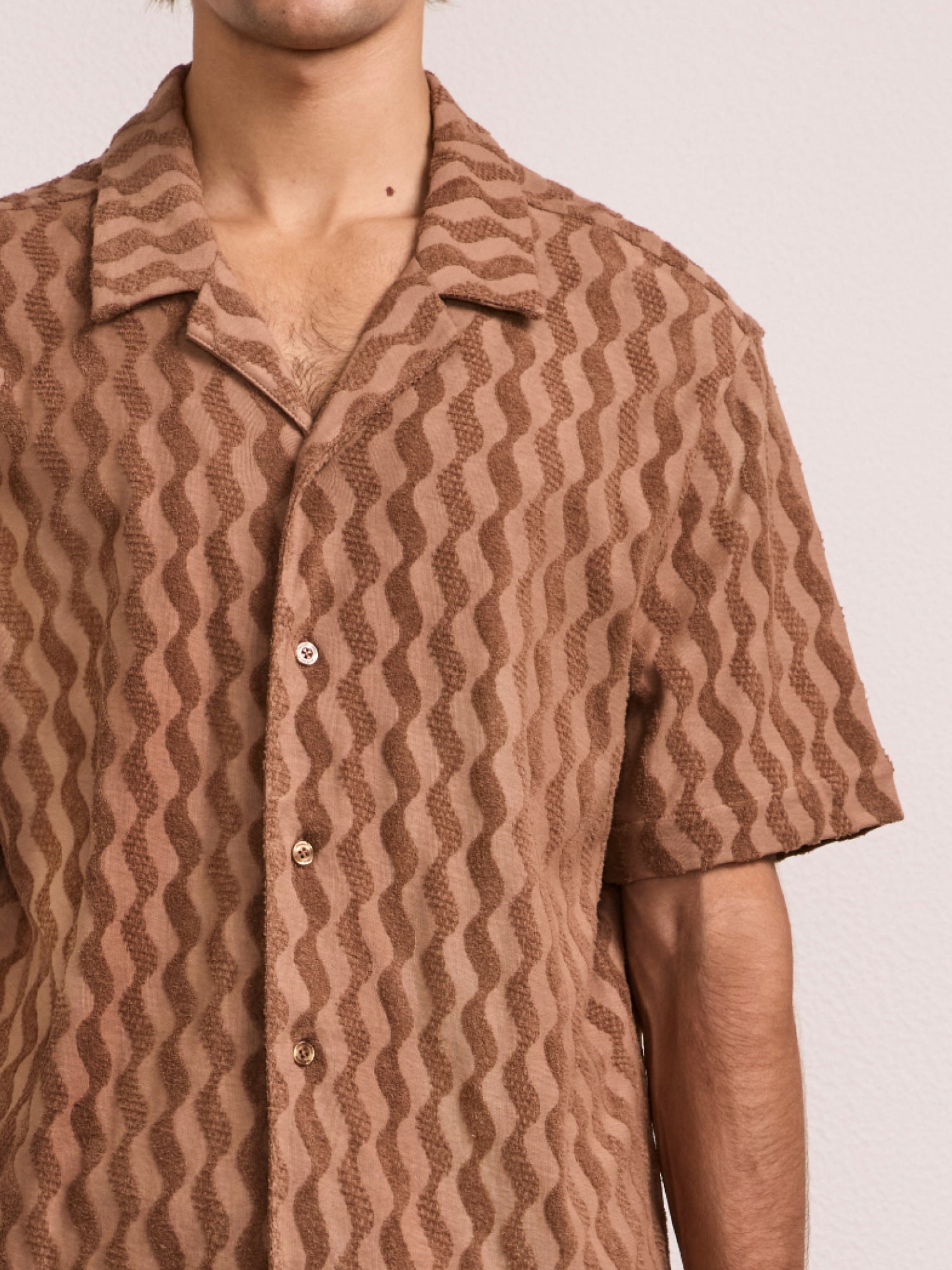ROBERTO TERRY COTTON SHIRT