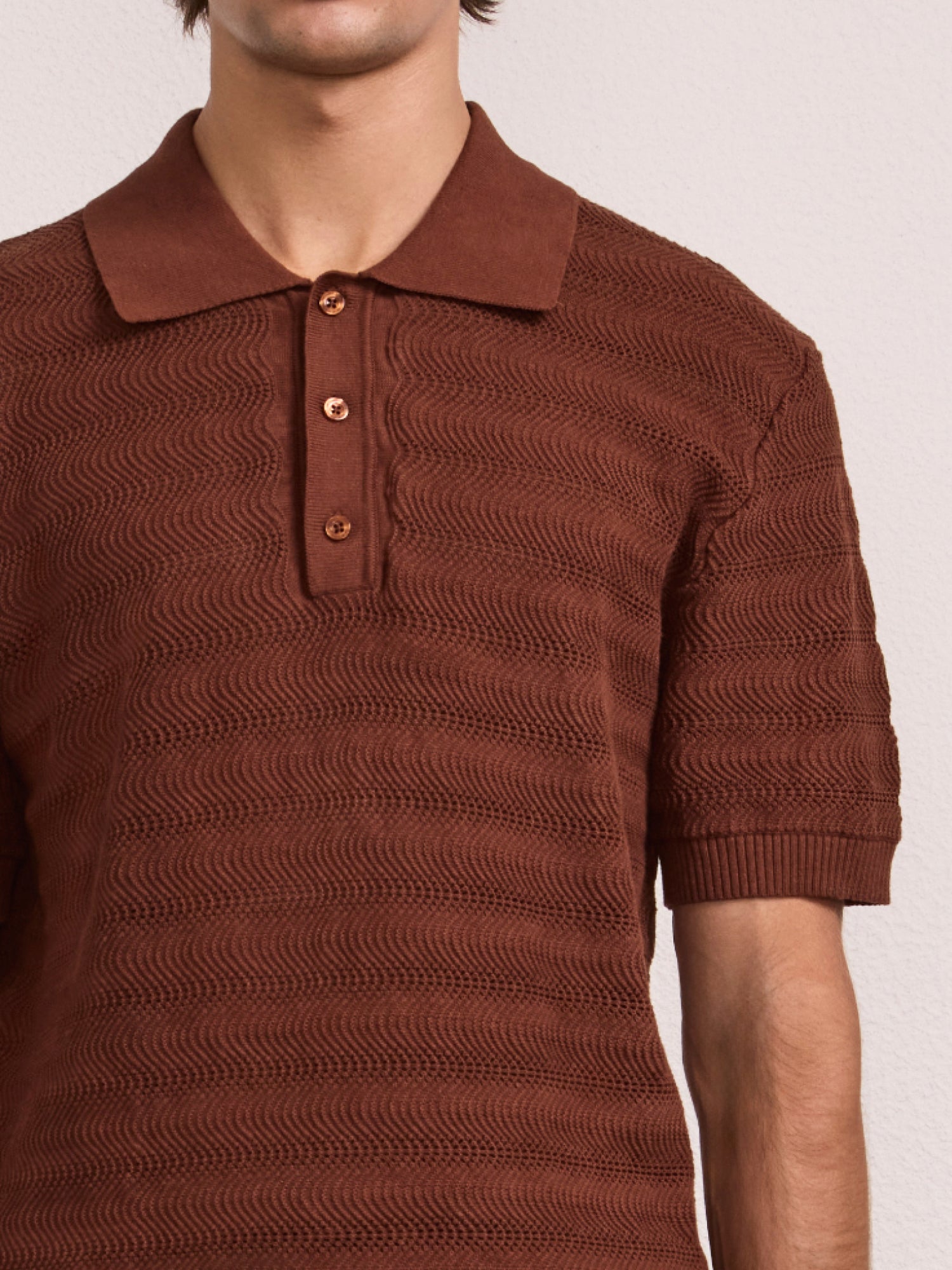 VIDAL COTTON JACQUARD POLO