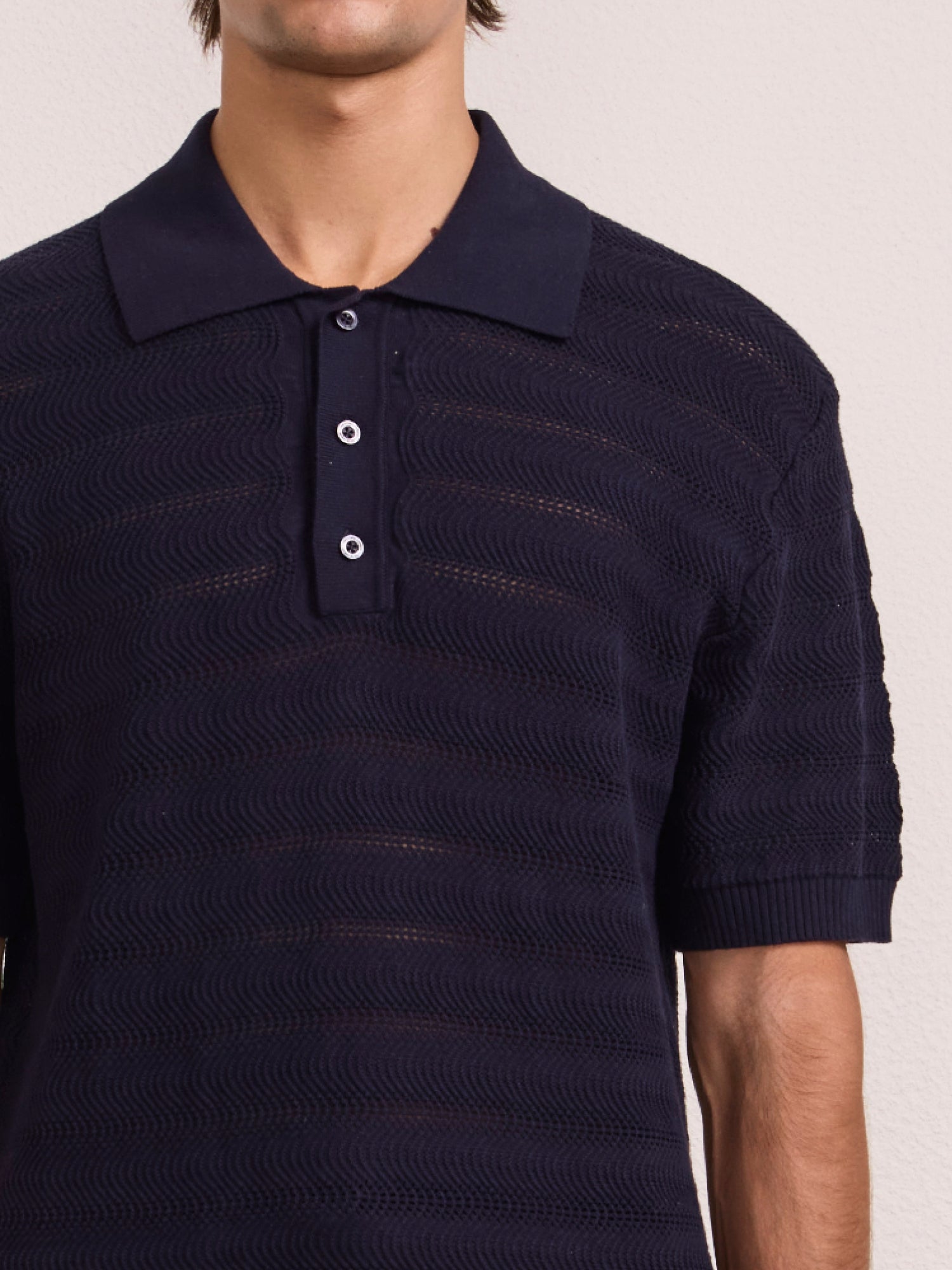 VIDAL COTTON JACQUARD POLO