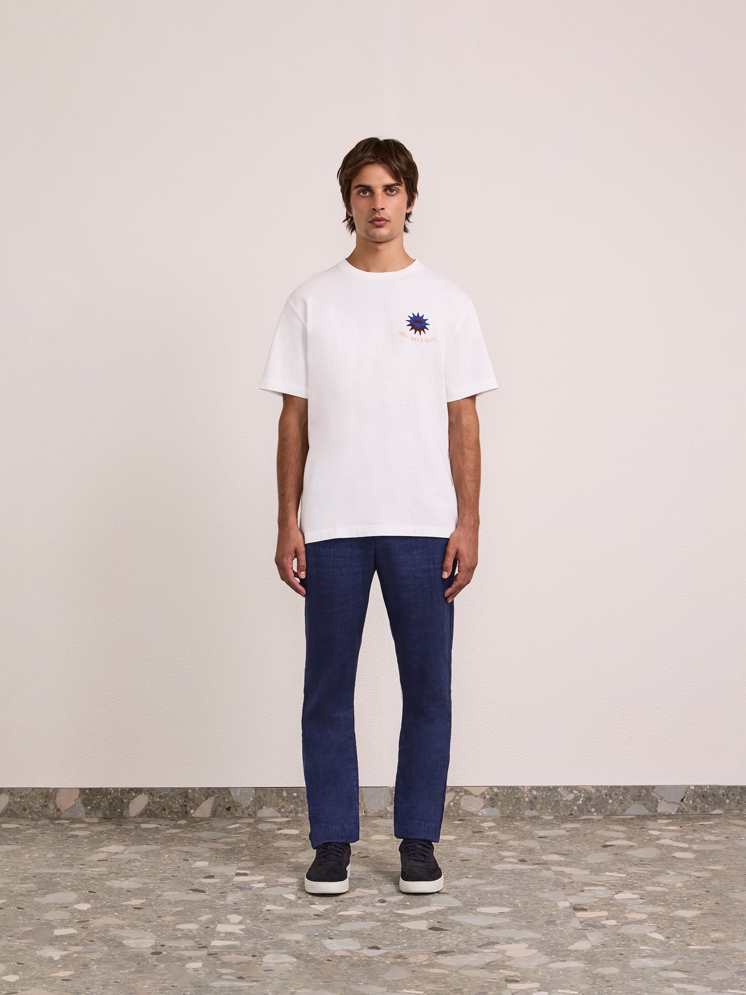 DINIS PRINTED COTTON T-SHIRT