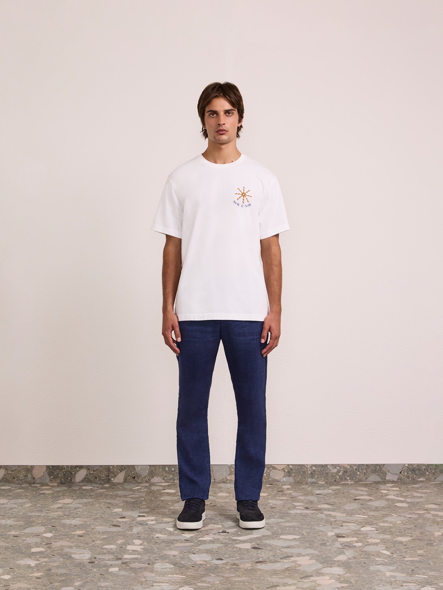 DINIS PRINTED COTTON T-SHIRT