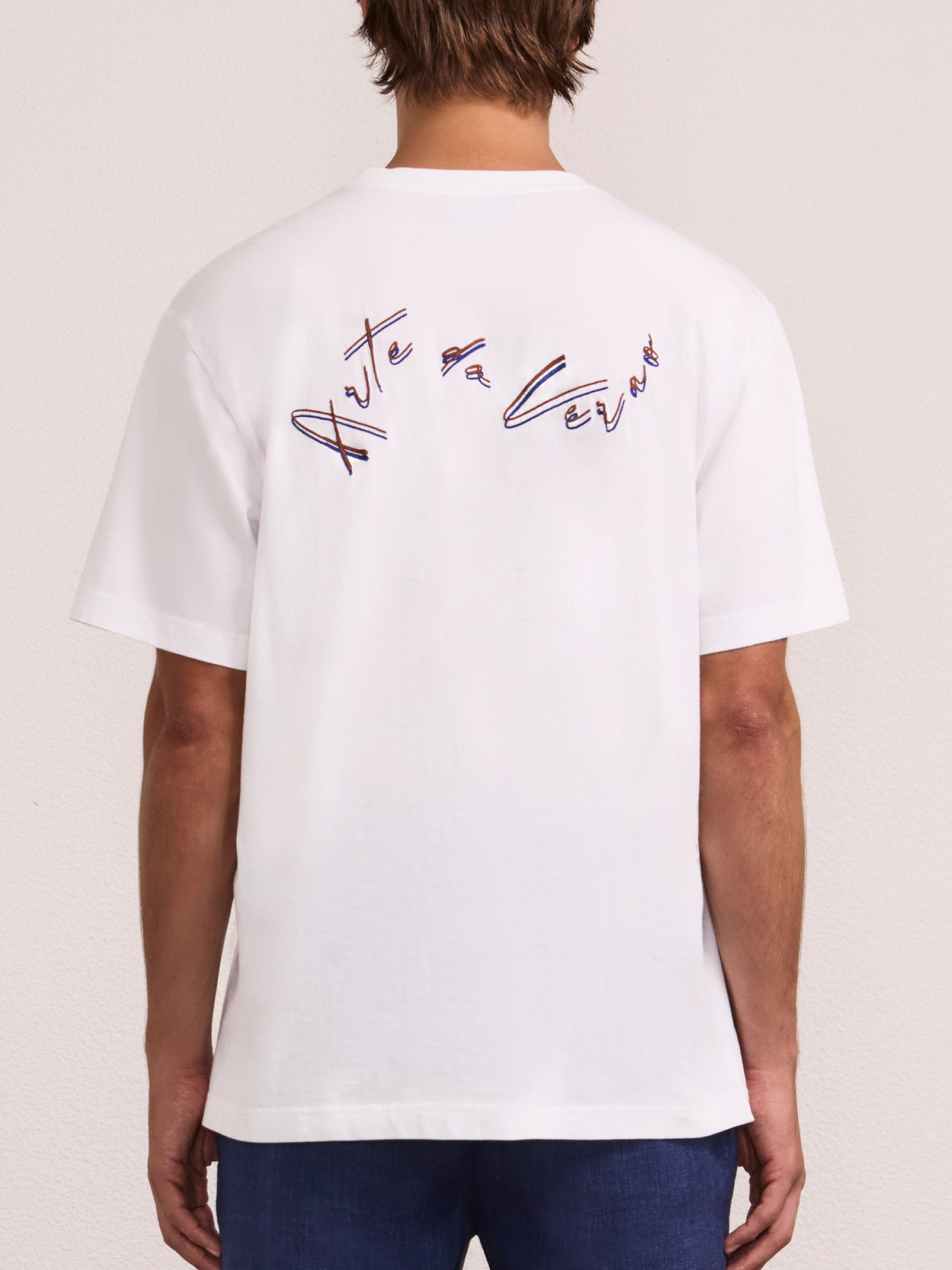 DINIS EMBROIDERED COTTON T-SHIRT