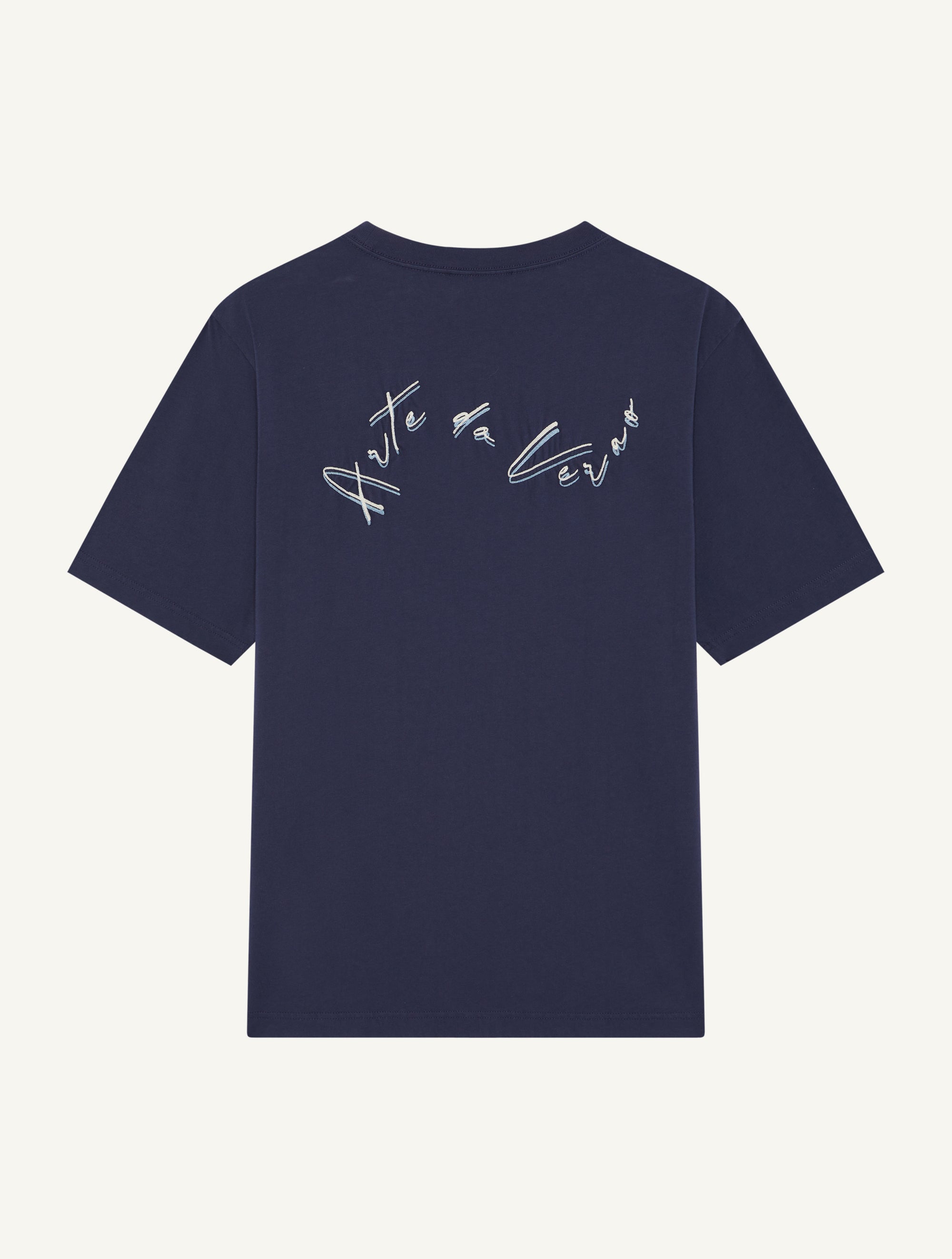 DINIS EMBROIDERED COTTON T-SHIRT