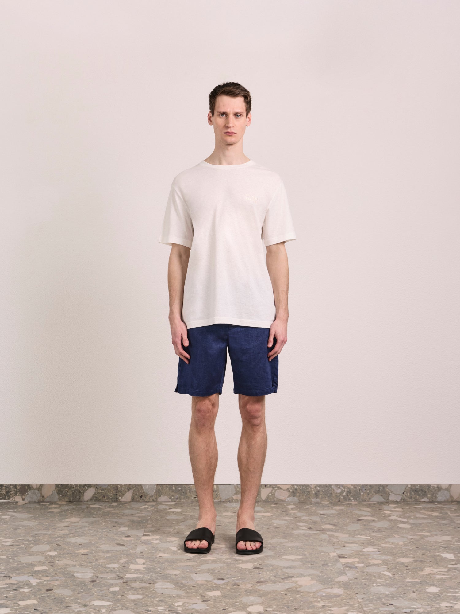 SERGIO LINEN-BLEND SHORTS