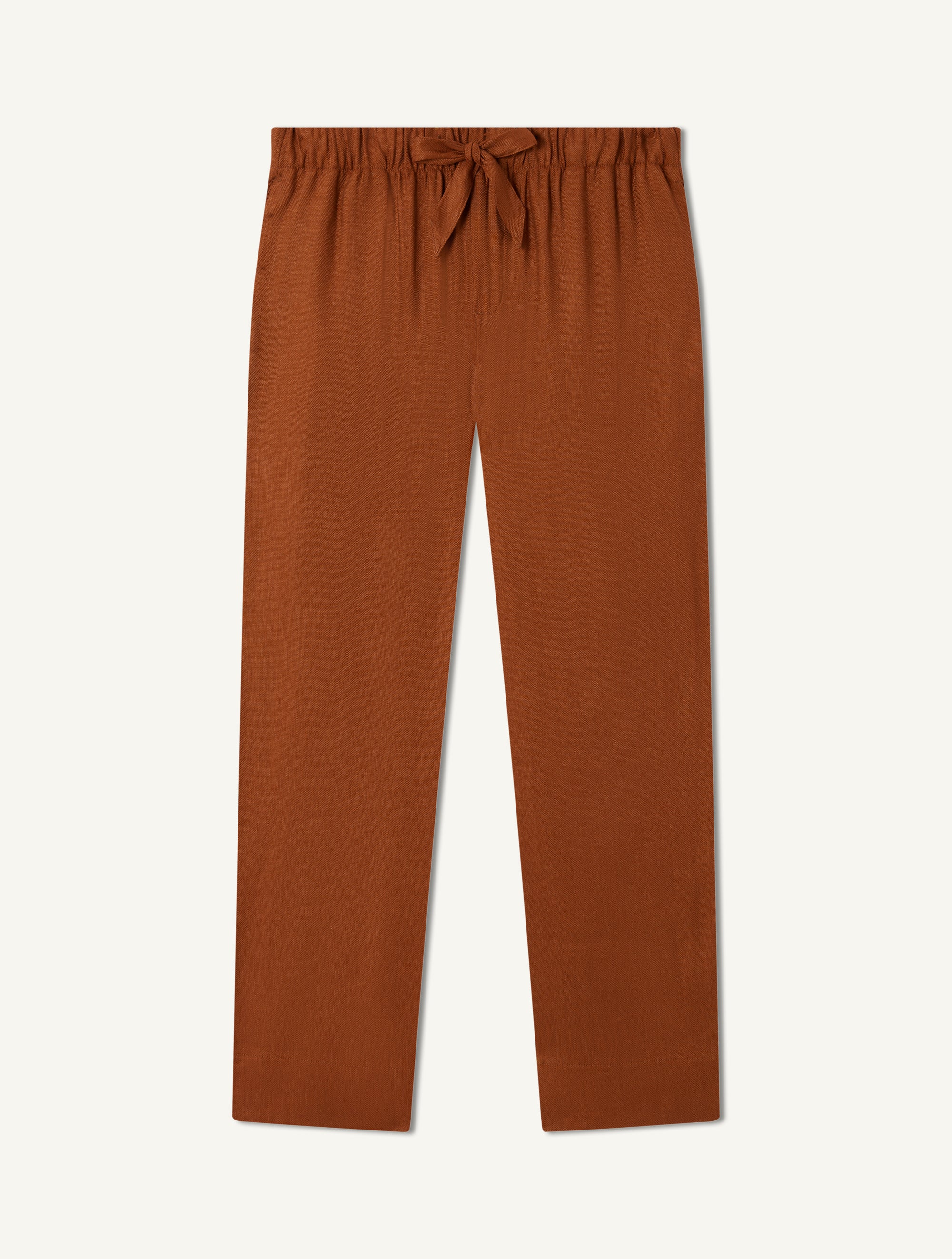 LUAN LINEN-BLEND TROUSERS