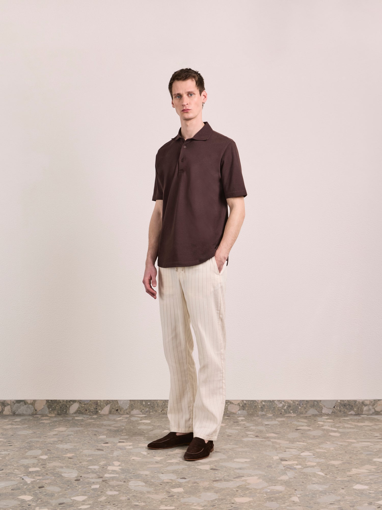 MENDES LINEN-COTTON TROUSER