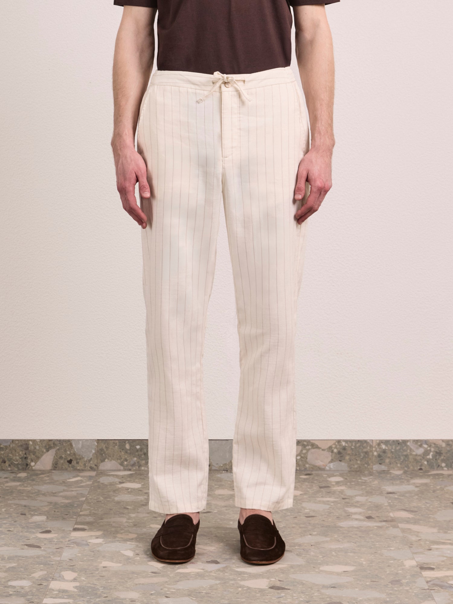 MENDES LINEN-COTTON TROUSER