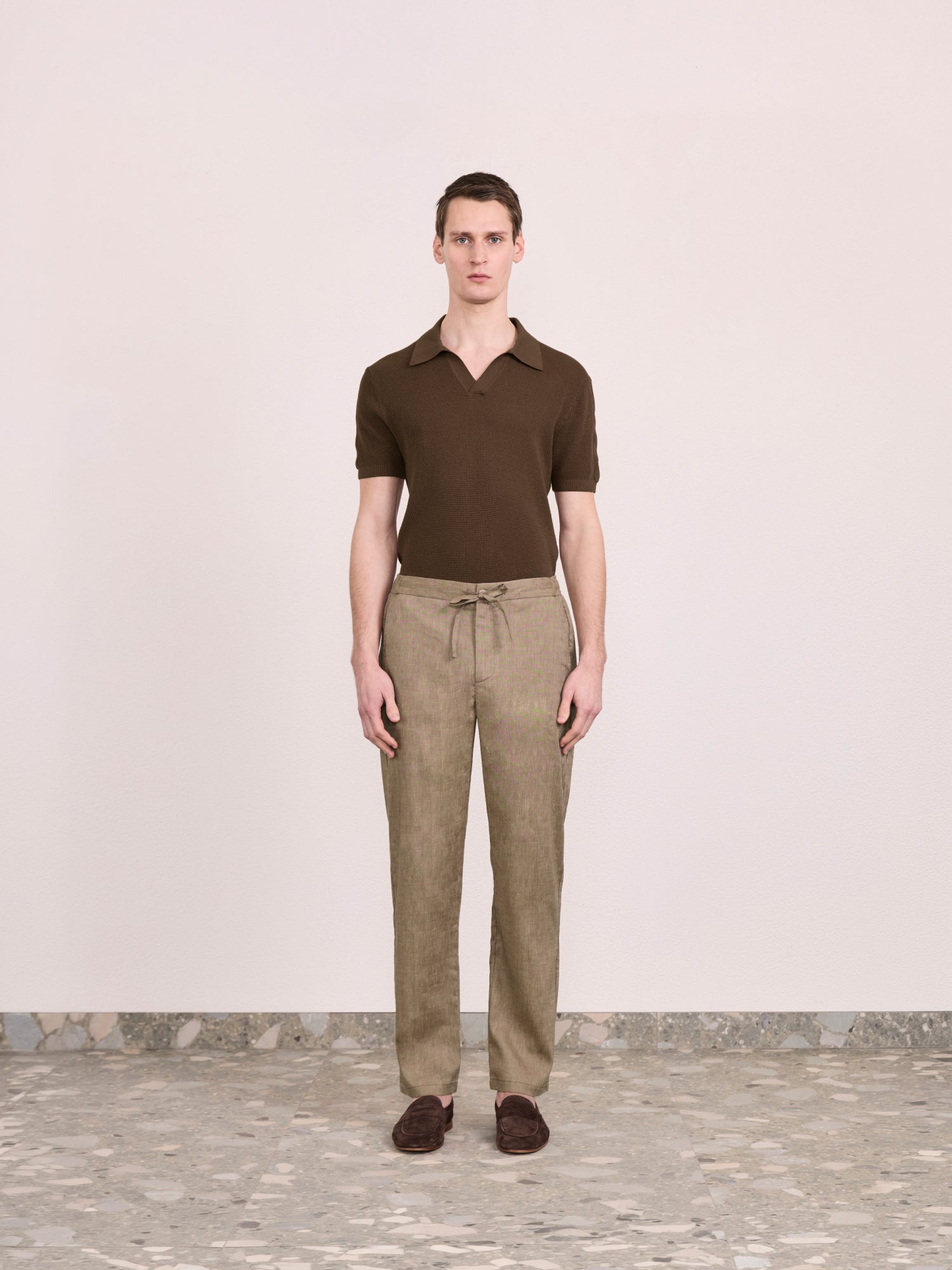 MENDES LINEN-WOOL TROUSERS