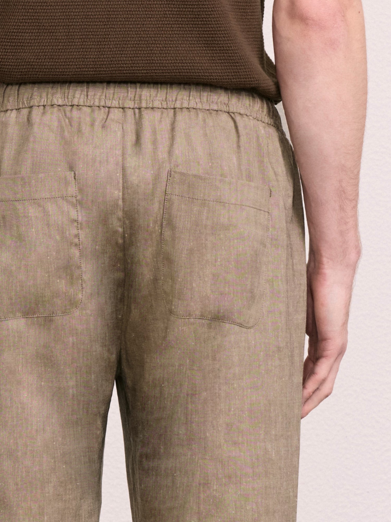MENDES LINEN-WOOL TROUSERS
