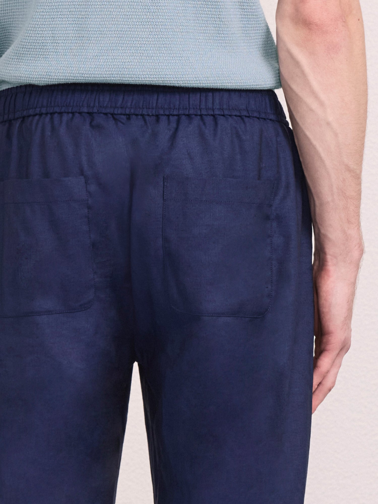 MENDES LINEN-WOOL TROUSERS