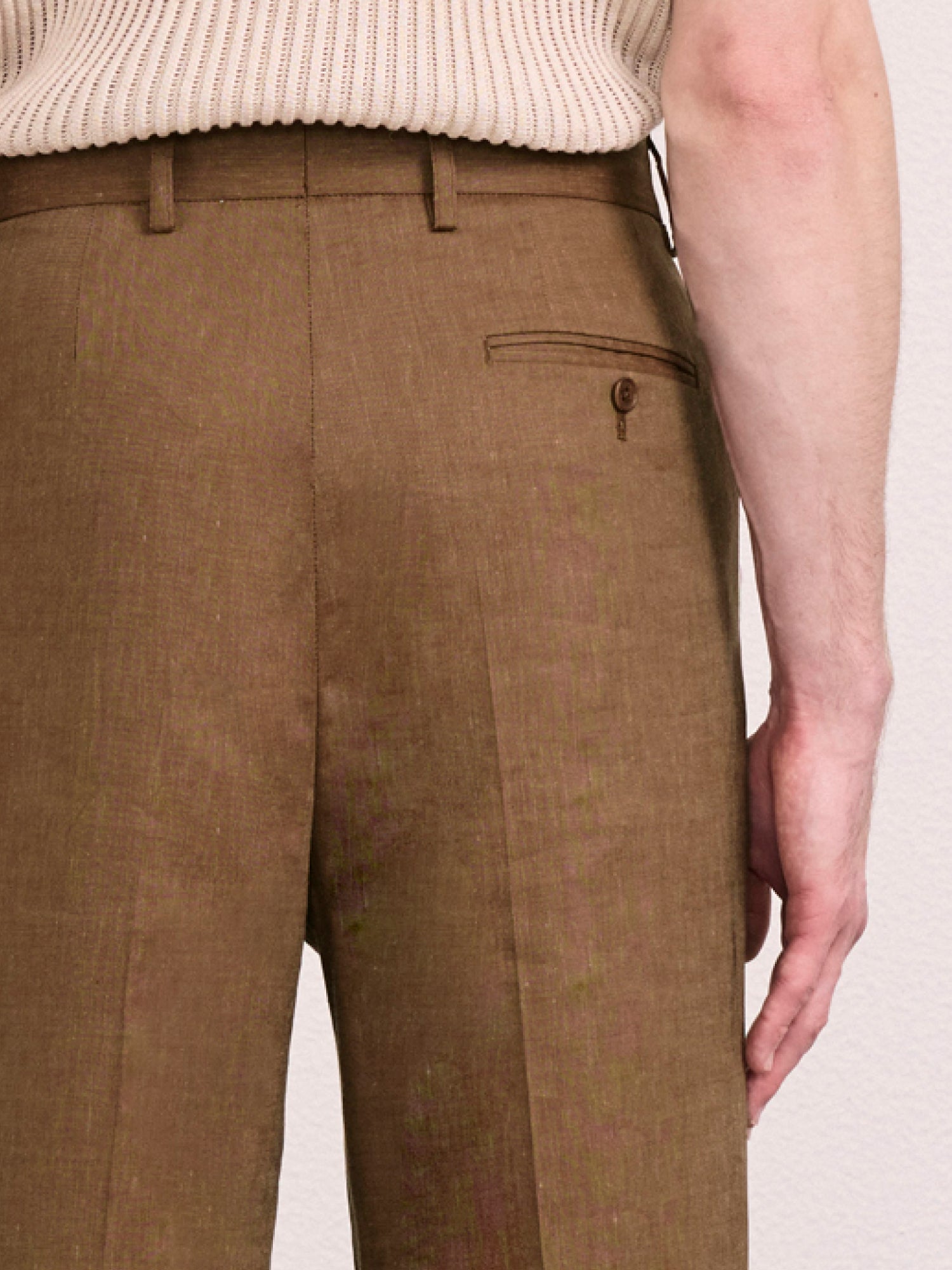 AFFONSO LINEN-WOOL TROUSERS