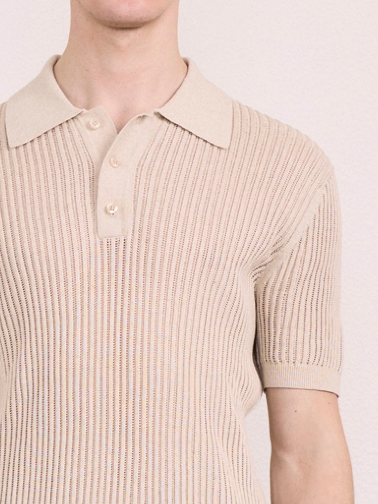 VIDAL COTTON-LINEN POLO