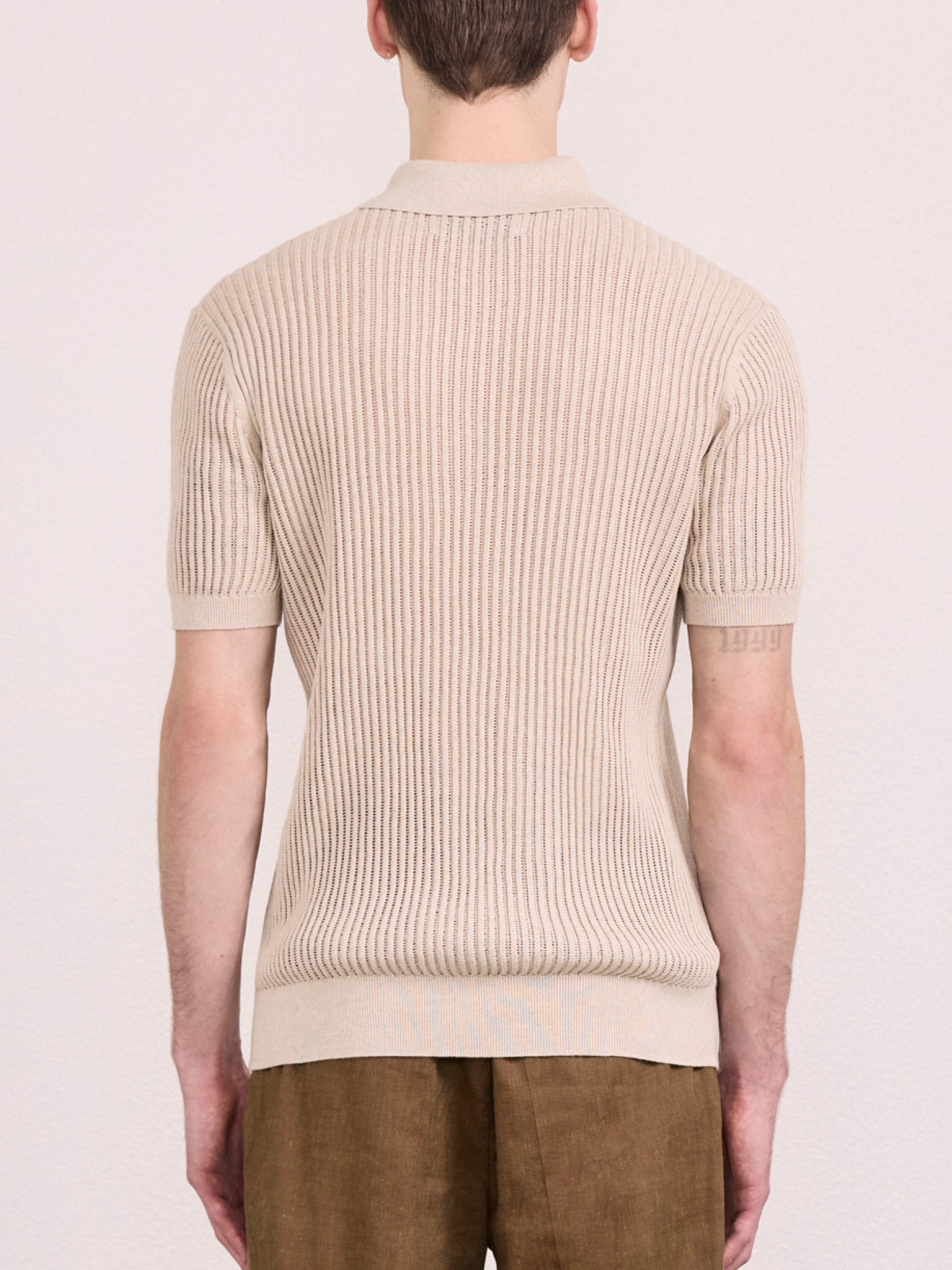 VIDAL COTTON-LINEN POLO
