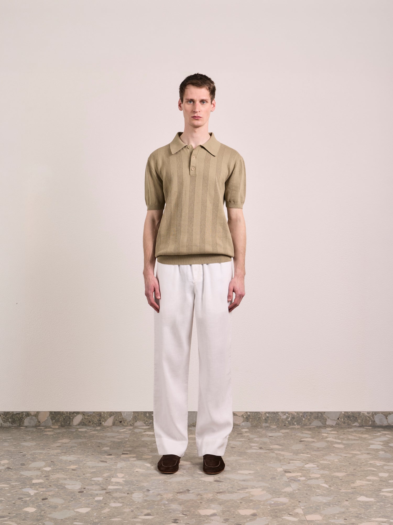 VIDAL COTTON JACQUARD POLO