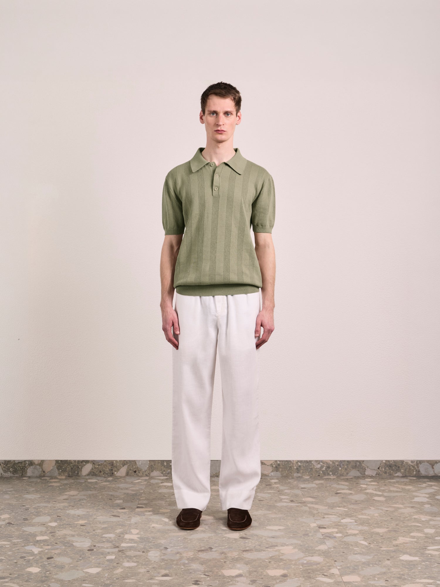 VIDAL COTTON JACQUARD POLO