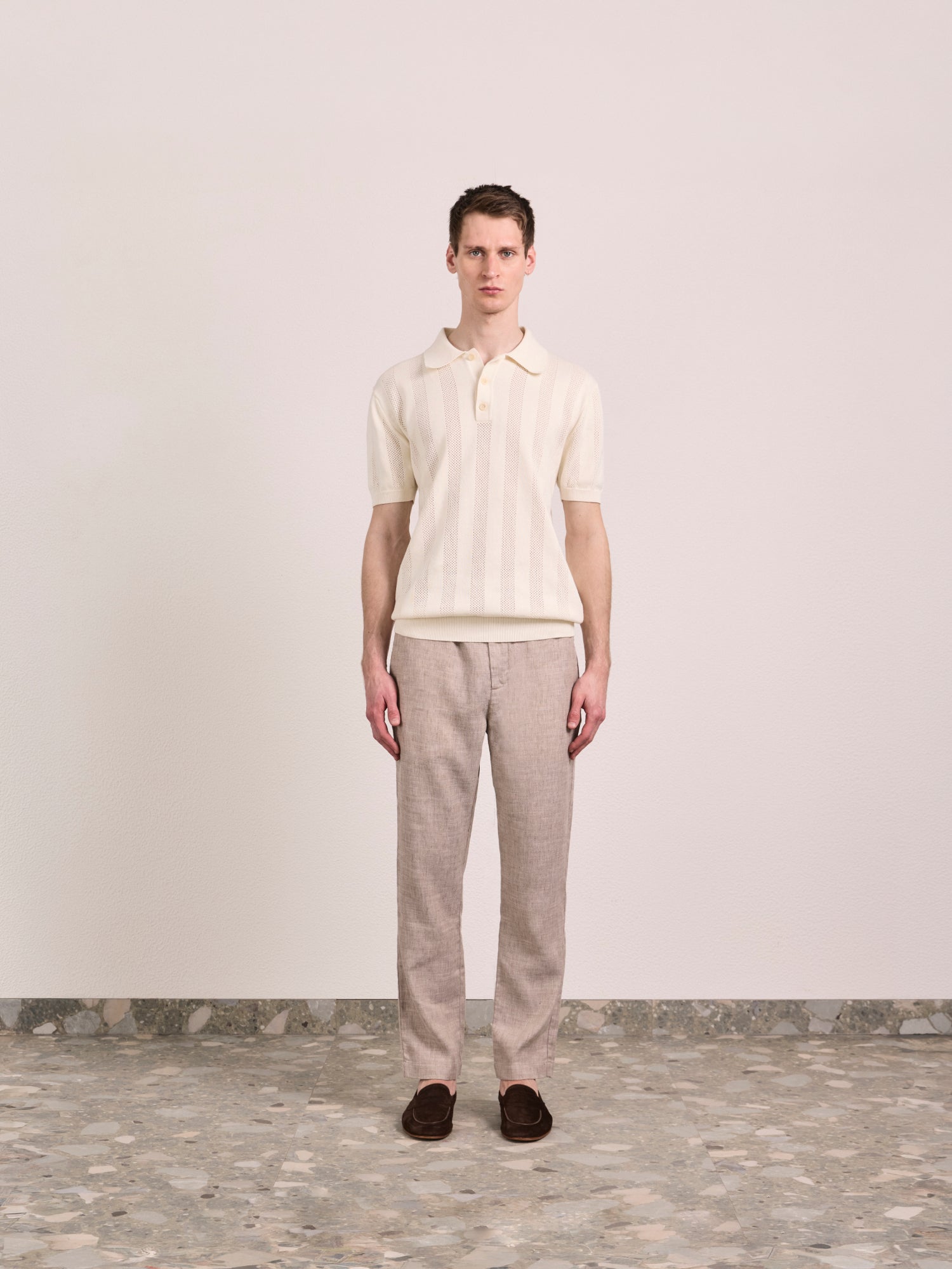 VIDAL COTTON JACQUARD POLO