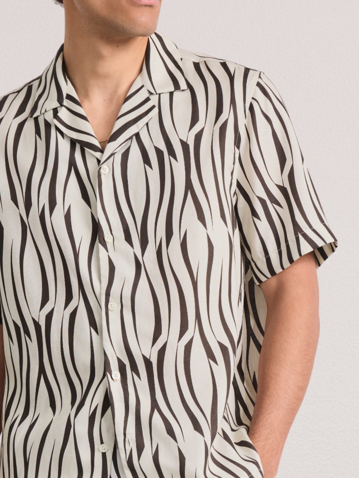 ROBERTO LINEN-BLEND SHIRT