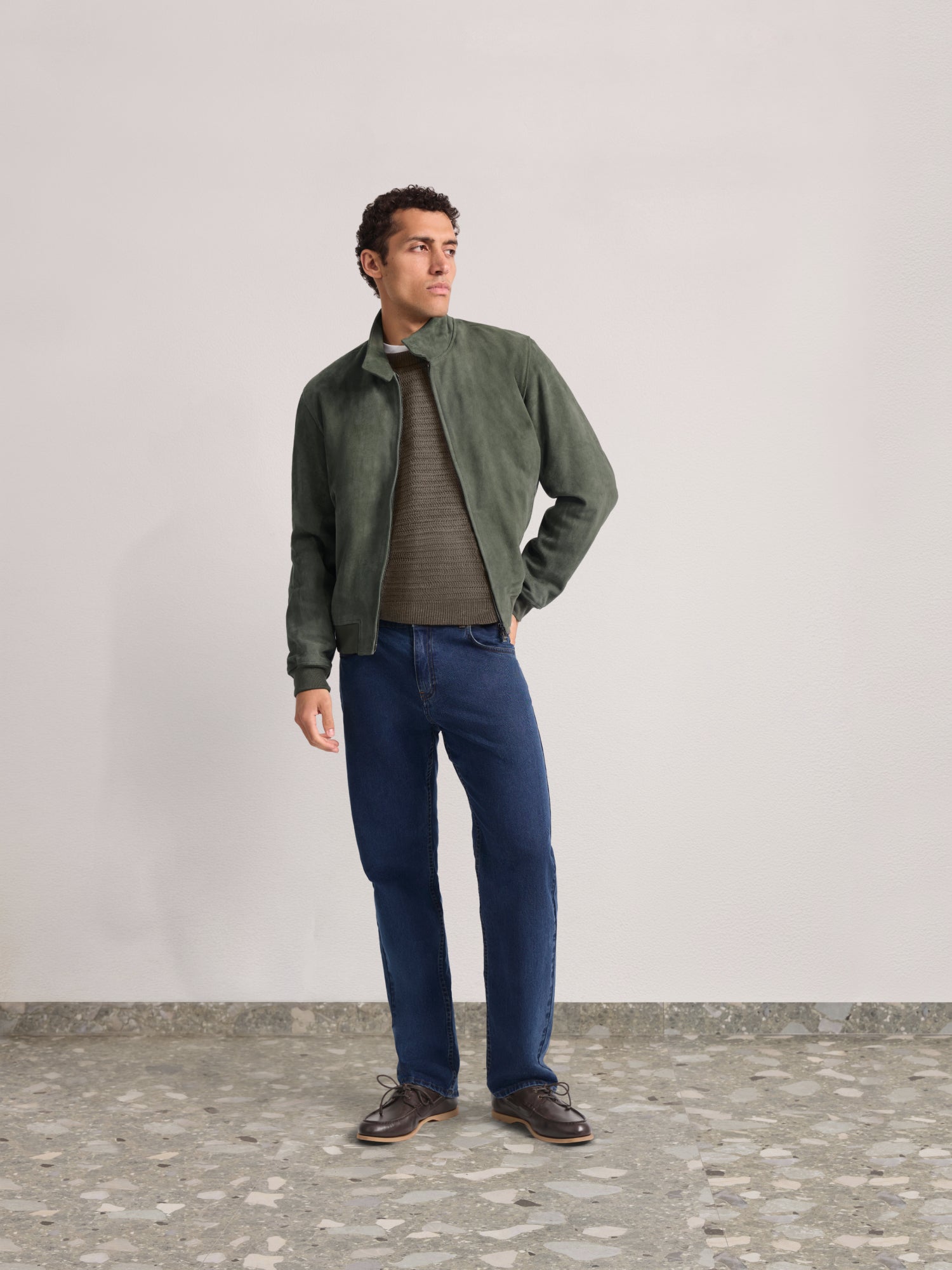 CANELA SUEDE BOMBER JACKET