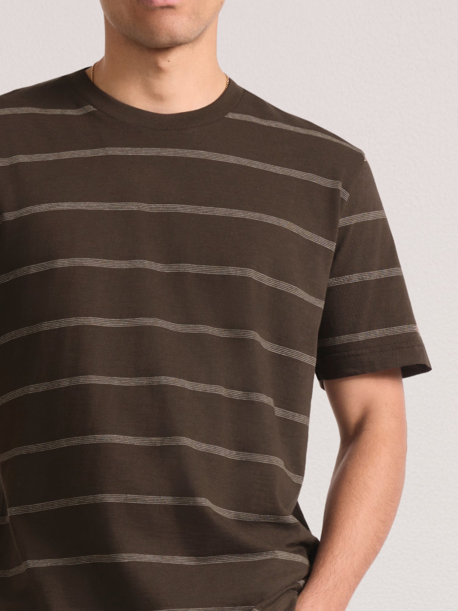 DINIS STRIPED COTTON T-SHIRT