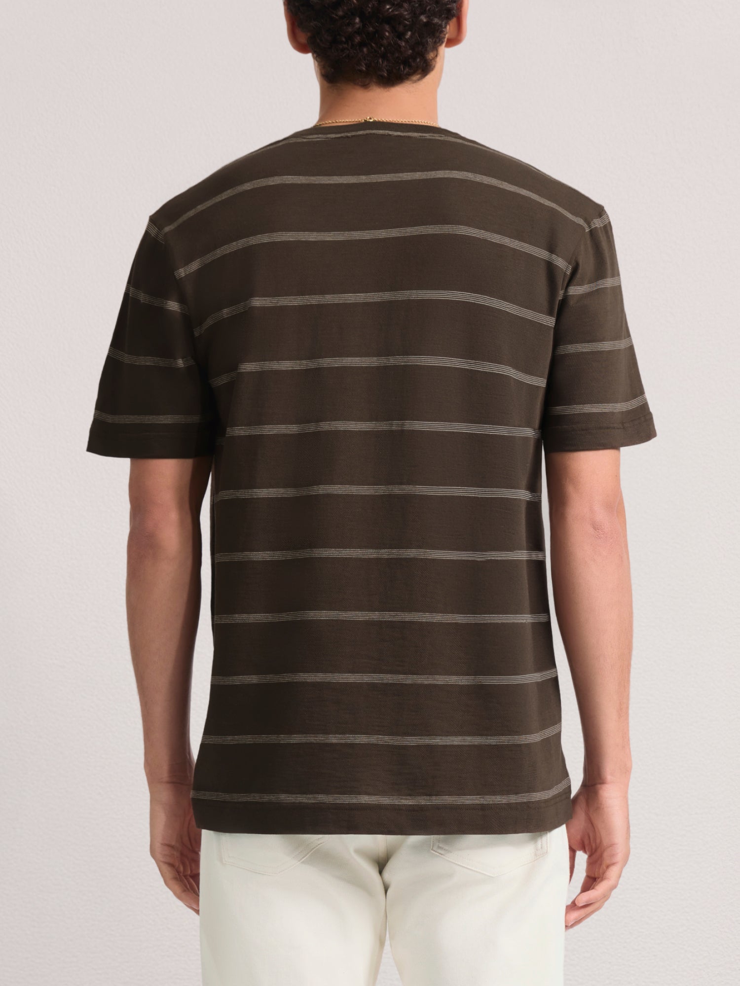 DINIS STRIPED COTTON T-SHIRT