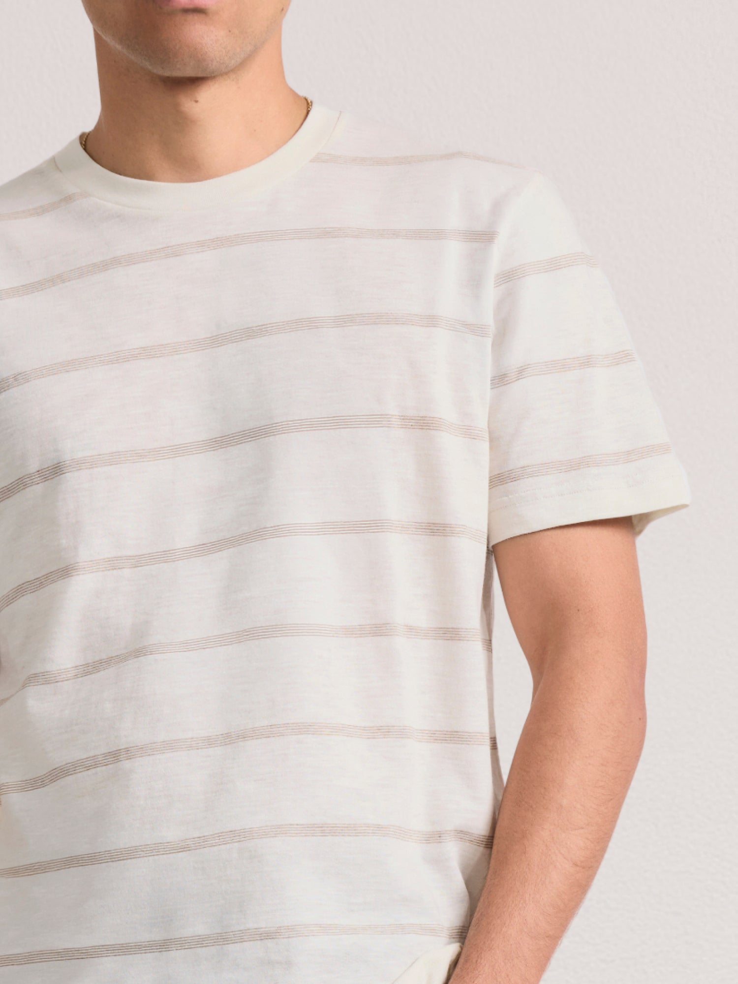 DINIS STRIPED COTTON T-SHIRT