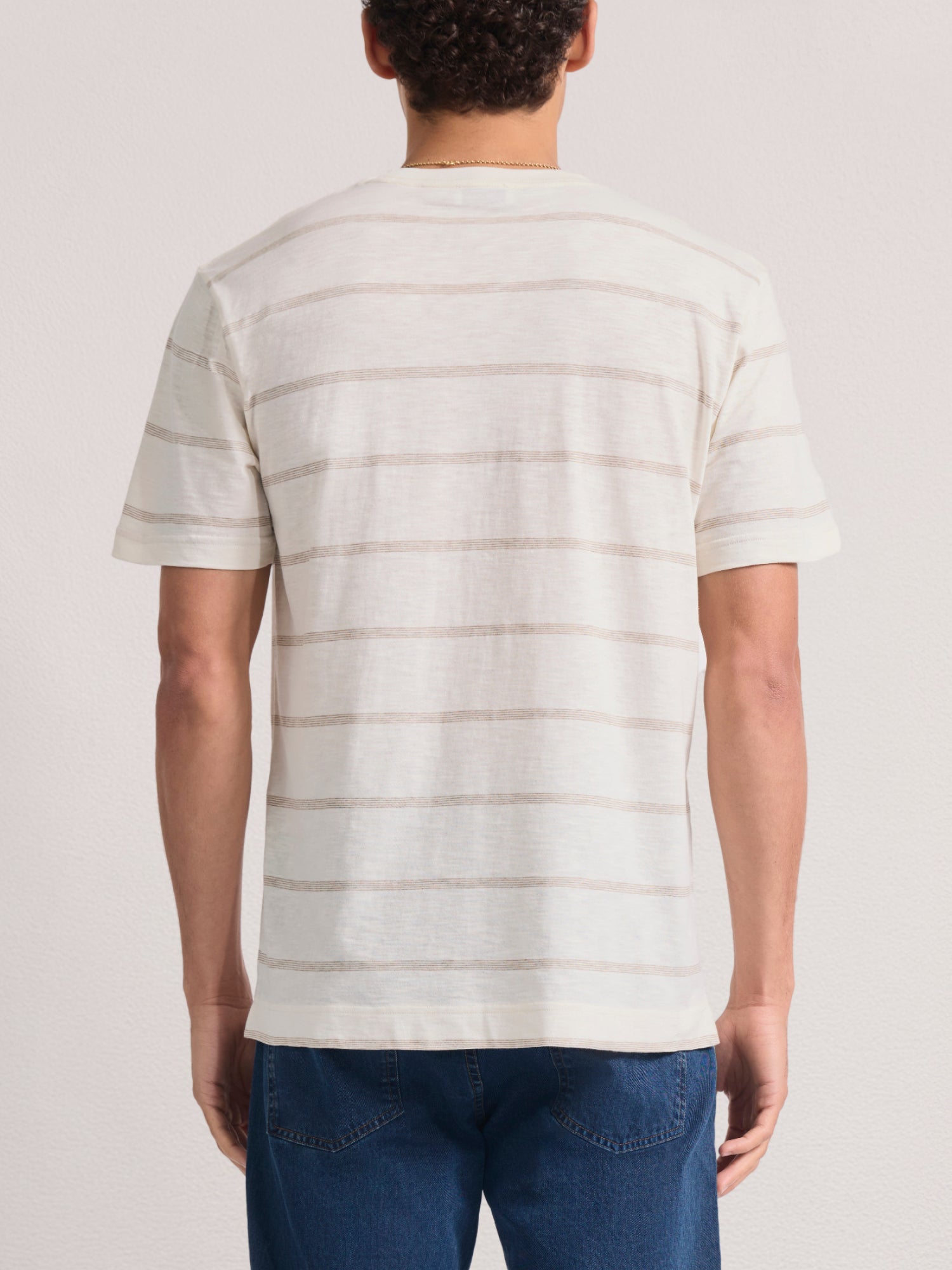 DINIS STRIPED COTTON T-SHIRT