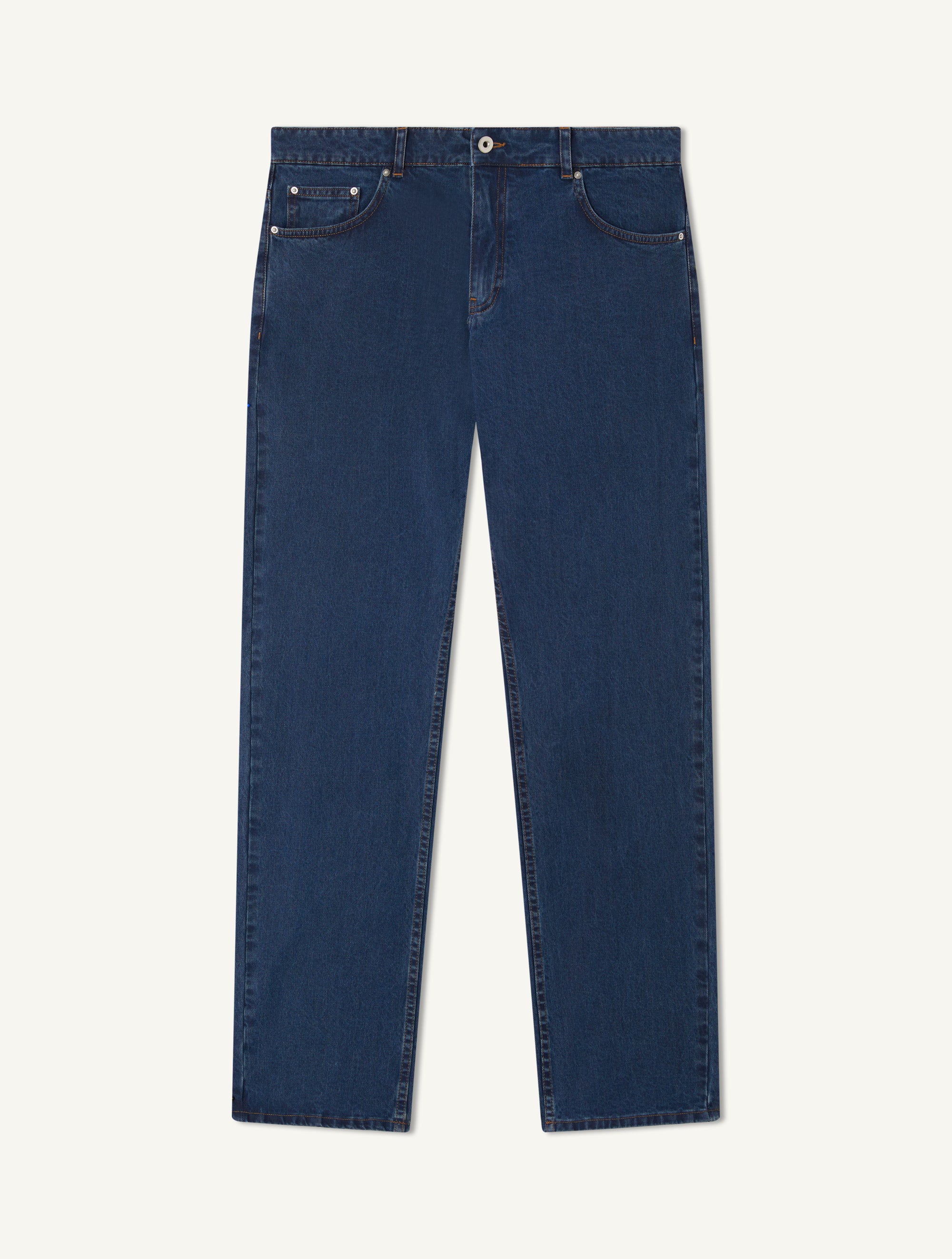 MENDES DENIM-LOOK COTTON TROUSERS