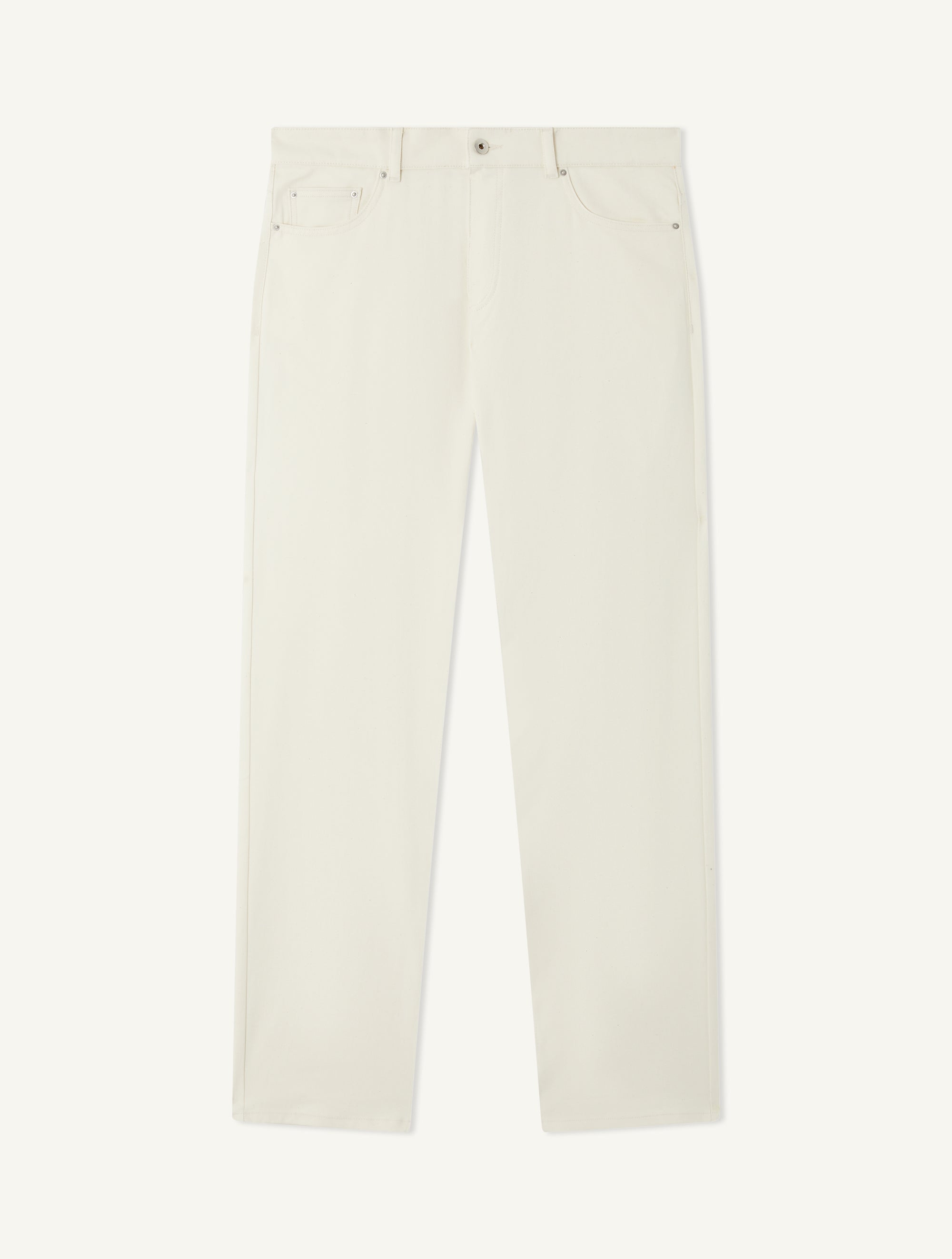 MENDES DENIM-LOOK COTTON TROUSERS