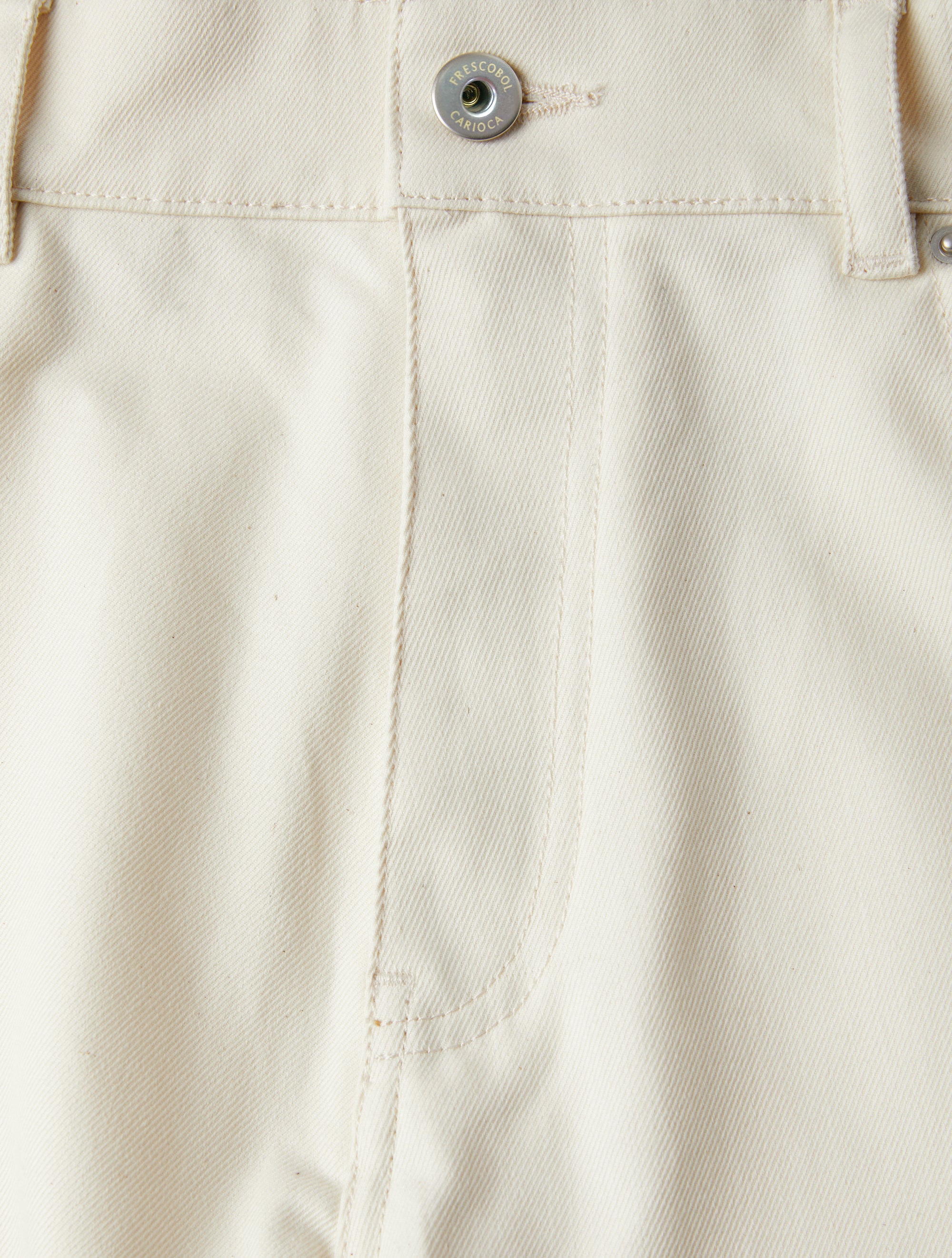 MENDES DENIM-LOOK COTTON TROUSERS