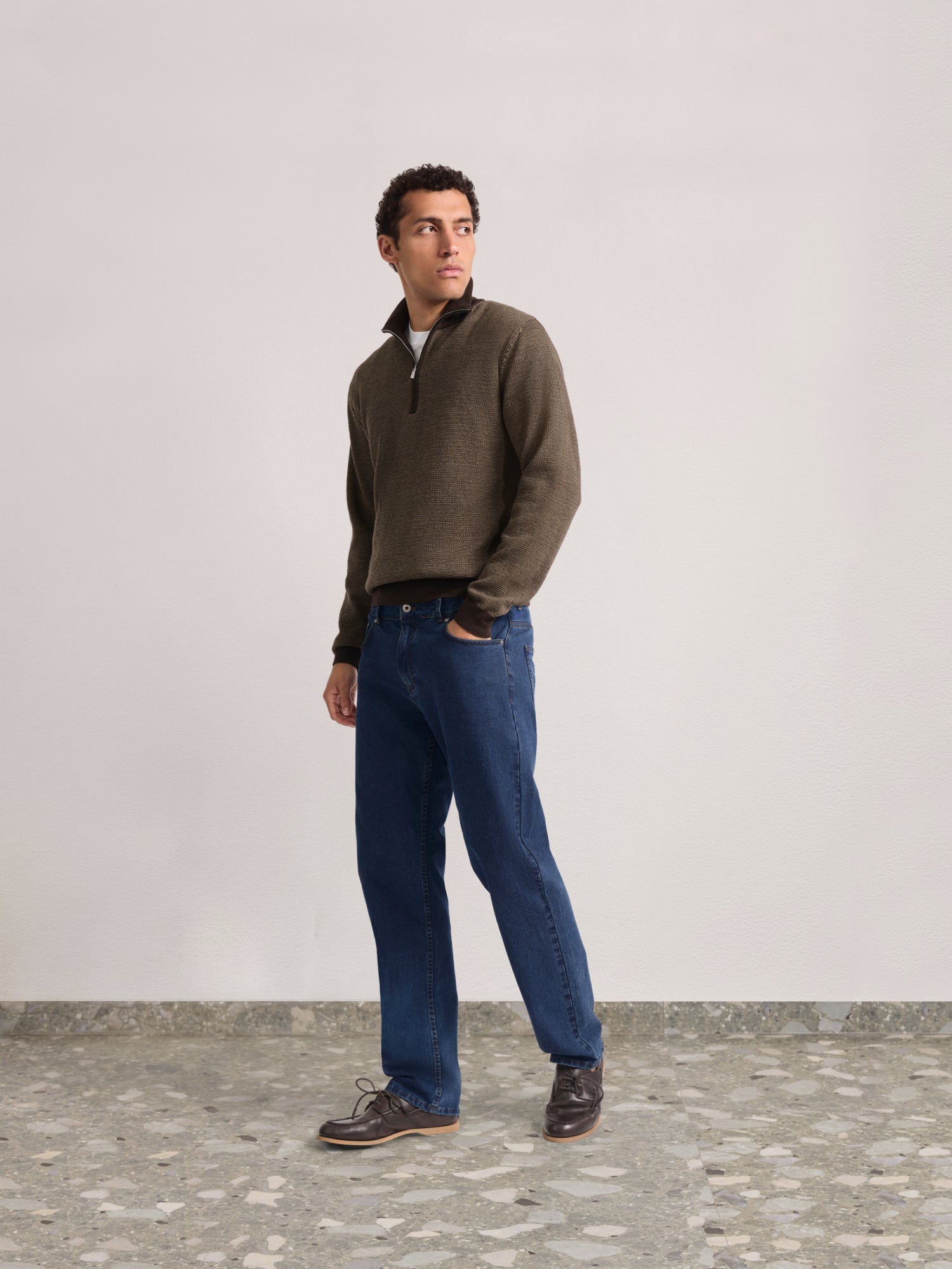 HEITOR MERINO WOOL QUARTER ZIP