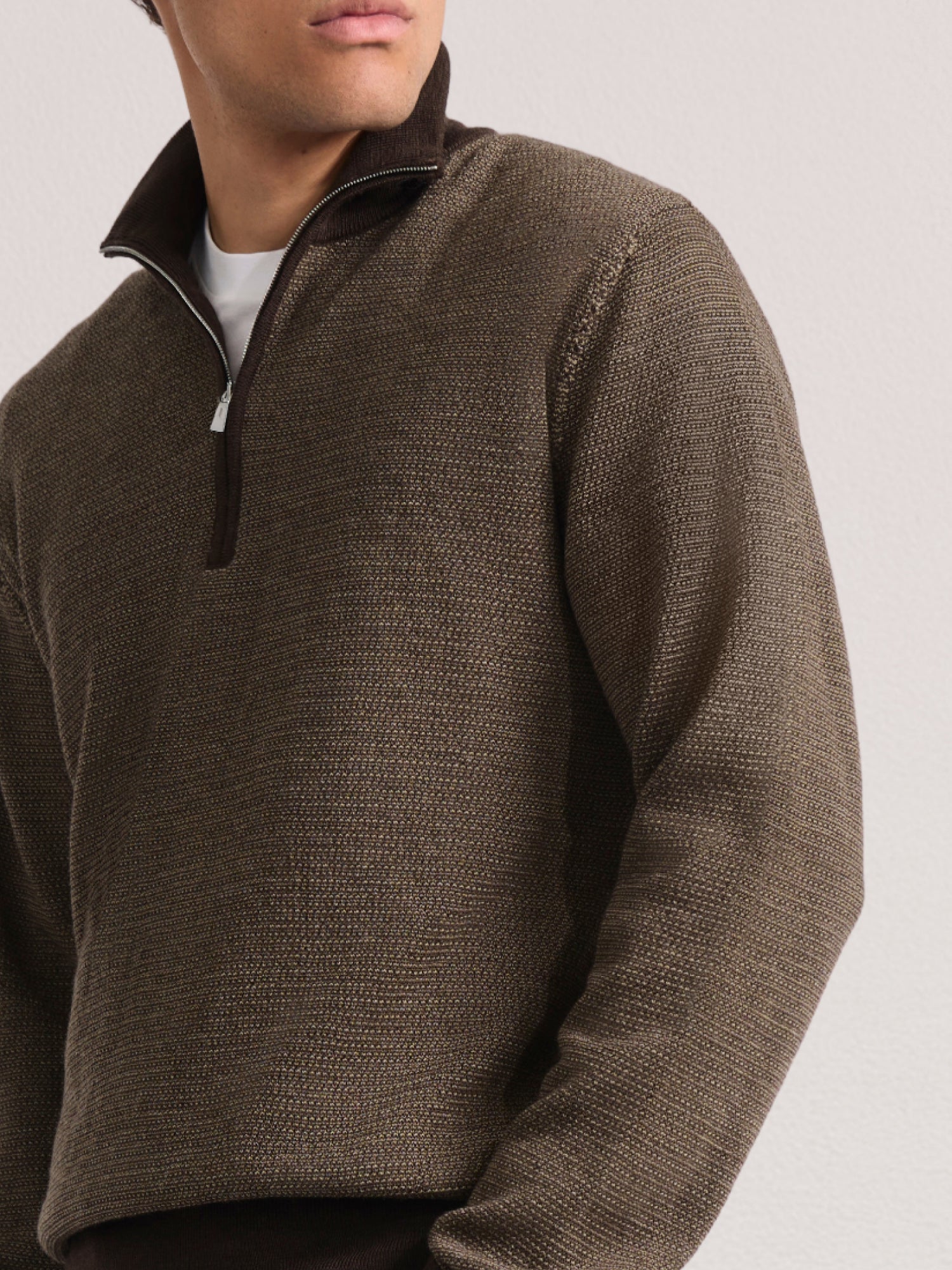 HEITOR MERINO WOOL QUARTER ZIP