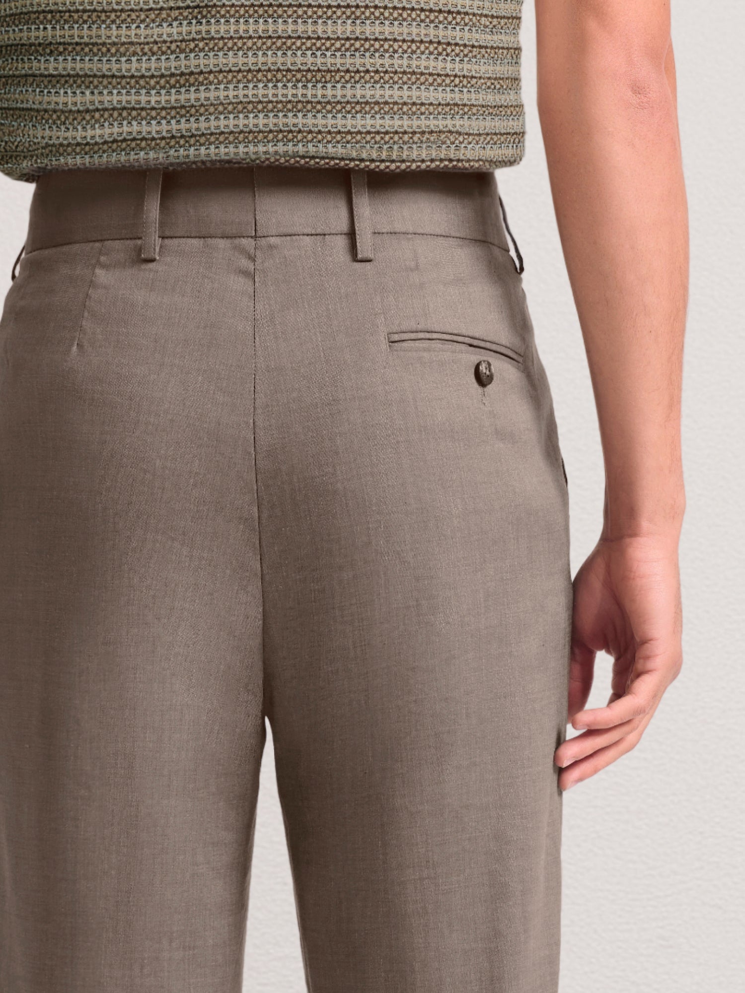 AFFONSO LINEN-WOOL TROUSERS