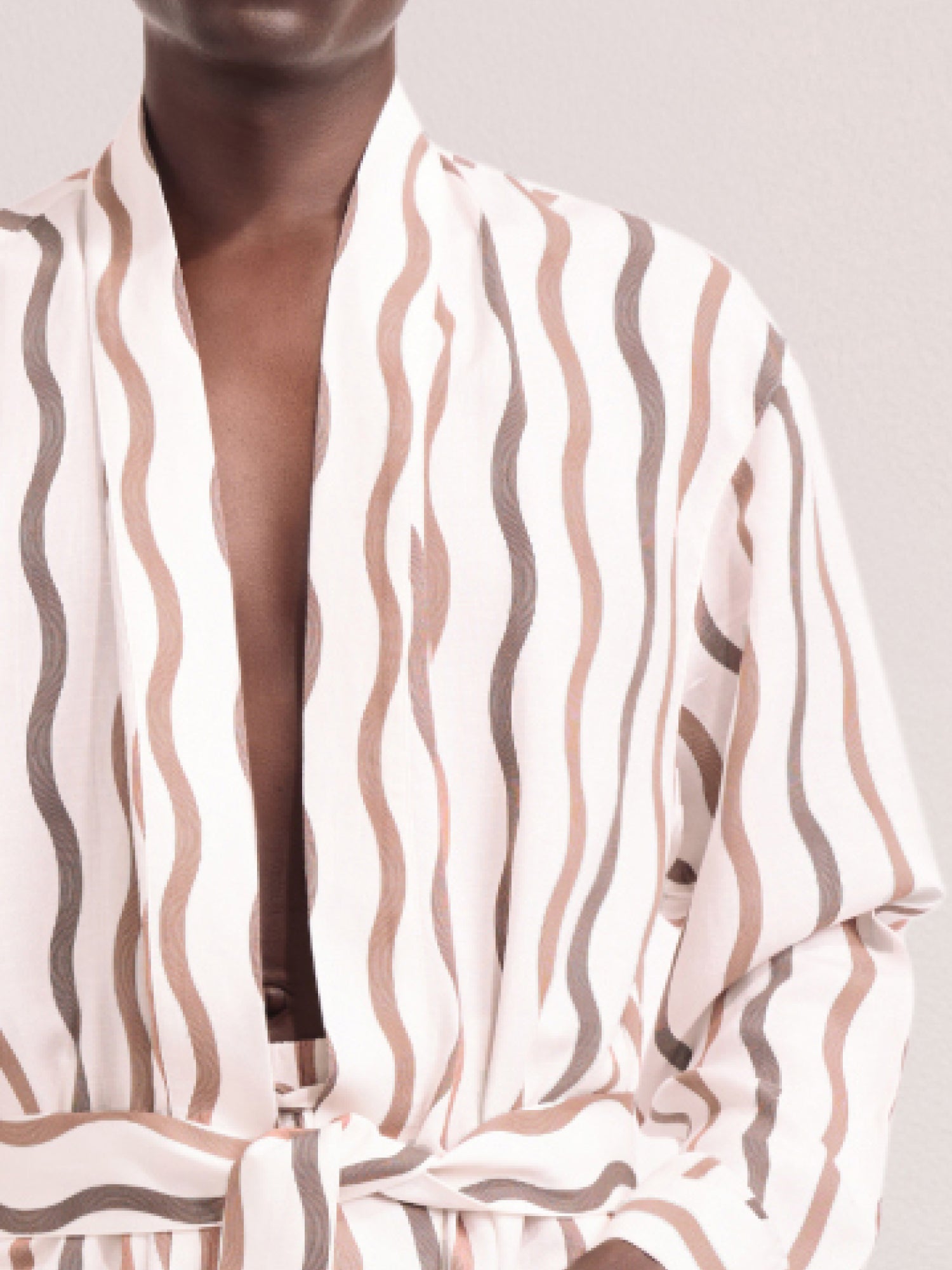 LA MARZOCCO TEFE LINEN-BLEND ROBE