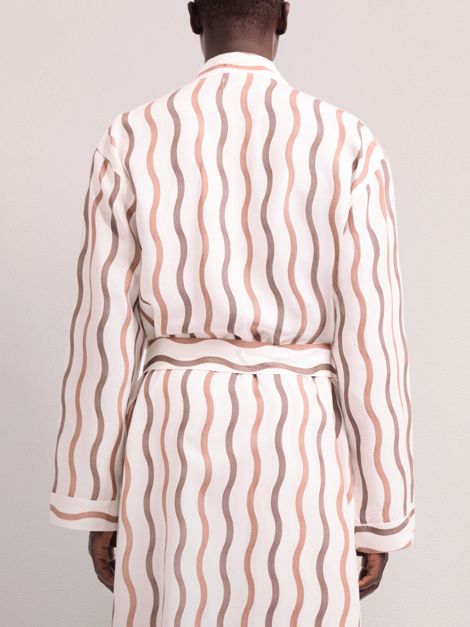 LA MARZOCCO TEFE LINEN-BLEND ROBE