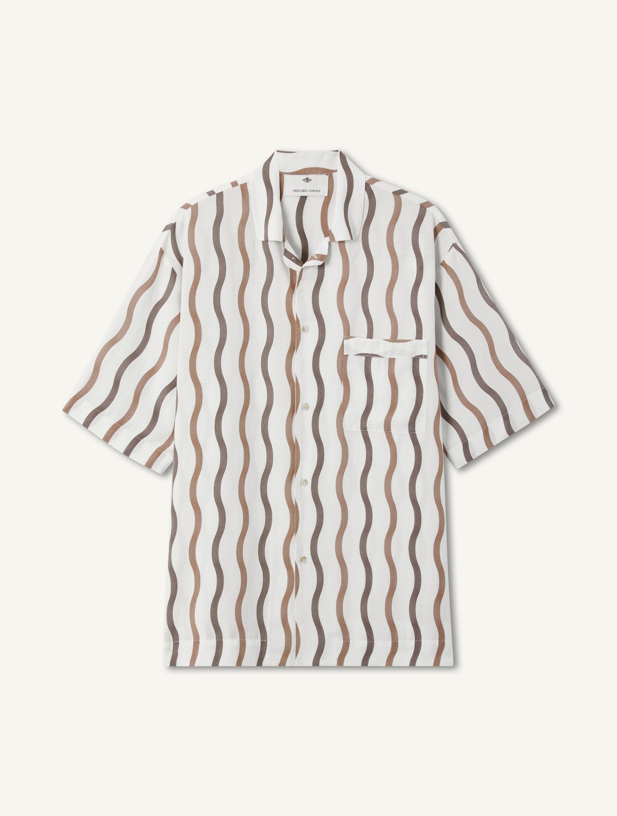 LA MARZOCCO CASSIO LINEN-BLEND PYJAMA SHIRT