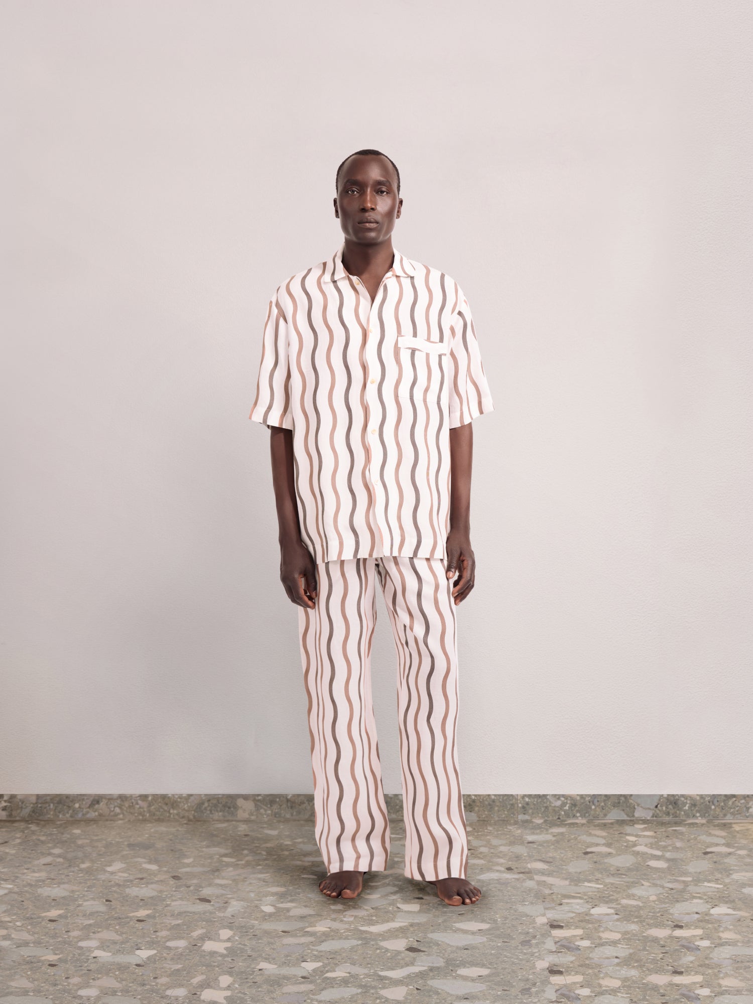 LA MARZOCCO DELFINO LINEN-BLEND PYJAMA TROUSERS