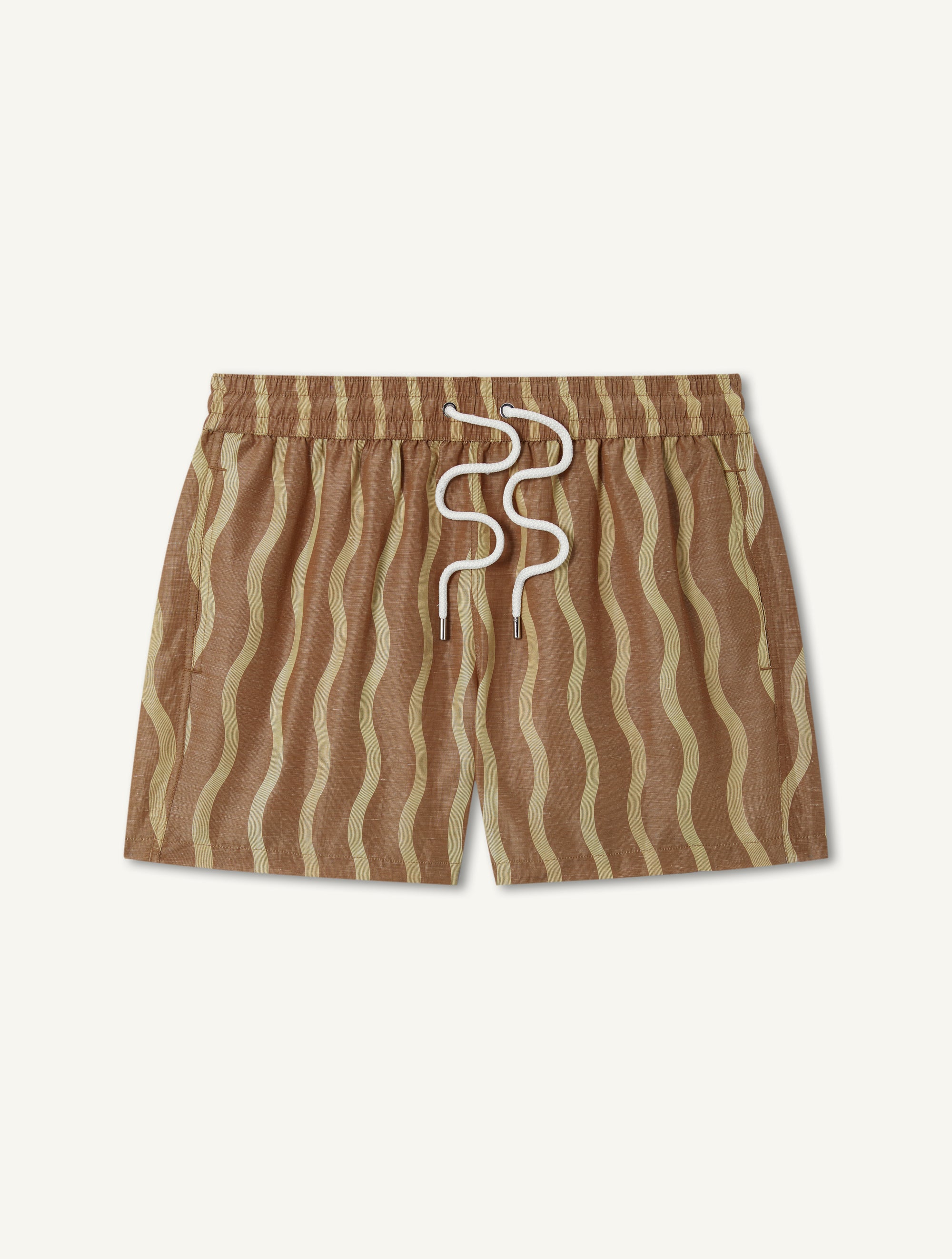 LA MARZOCCO RIO SPORT LINEN-BLEND CABANA SWIM